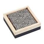 Mudpie Black + Tan Cocktail Napkin Holder Set