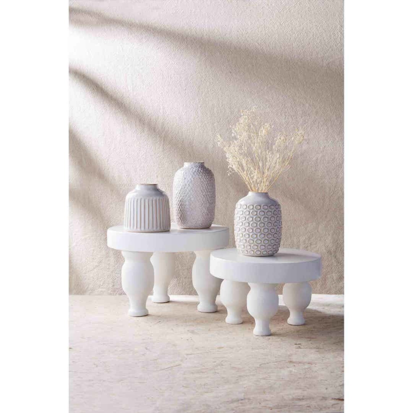 Mudpie White Footed Pedestal, sm