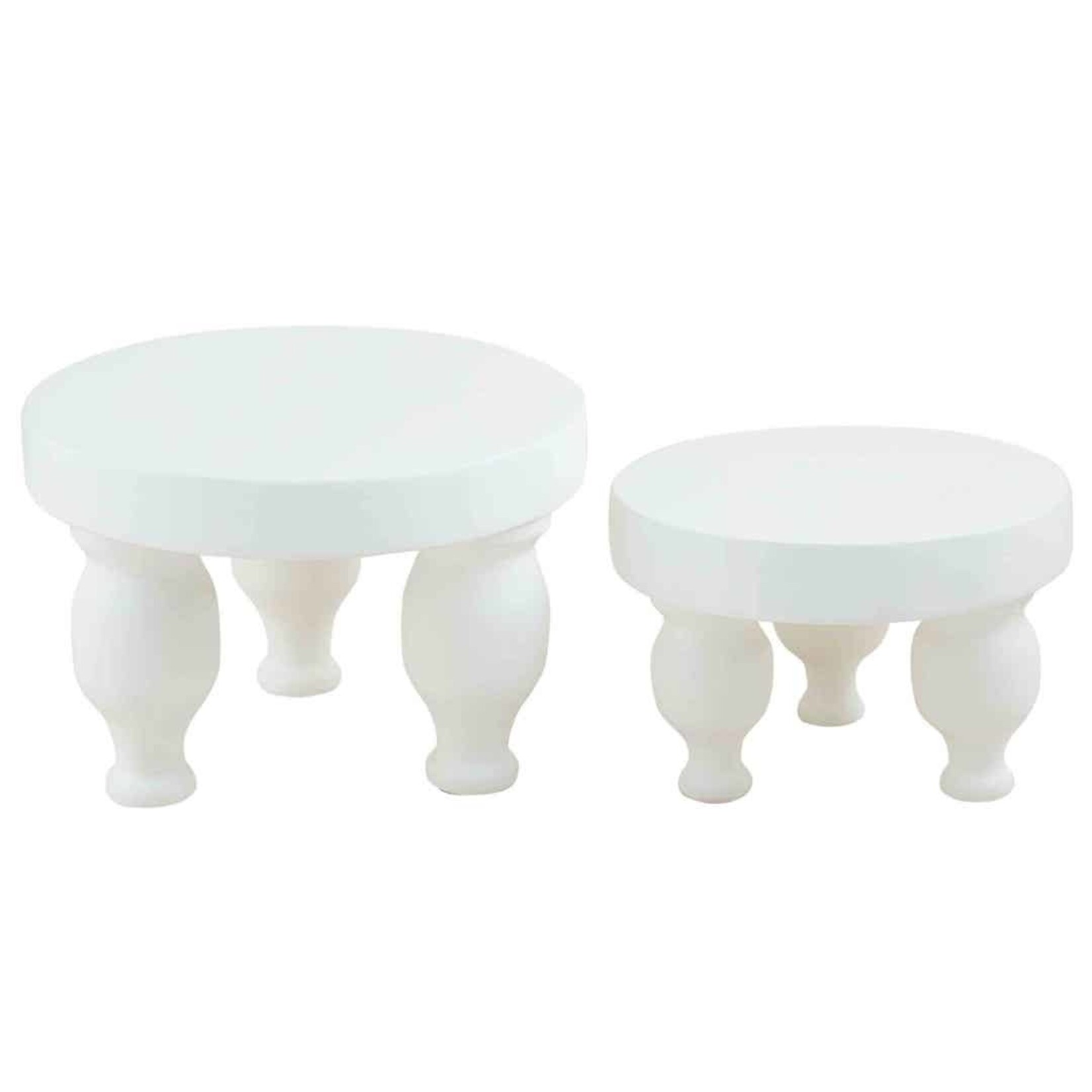 Mudpie White Footed Pedestal, sm