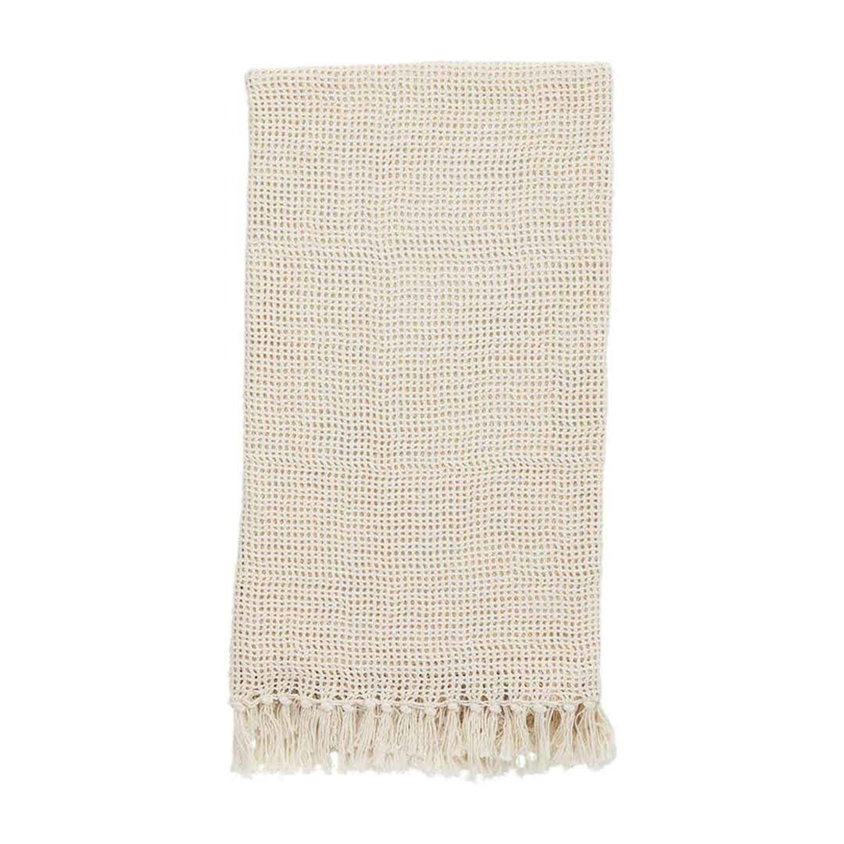 Mudpie Cream Knitted Throw Blanket