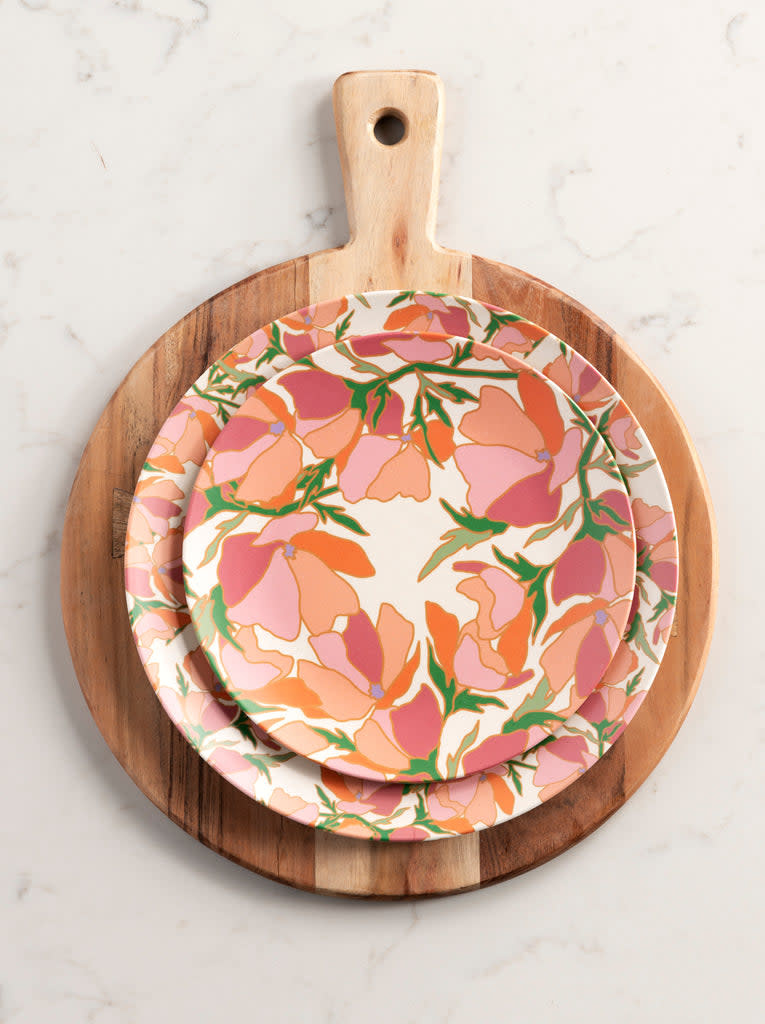 Bamboo Melamine Appetizer Plate Theophilus