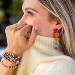 Ink + Alloy 5 Heart Dangle Post Earring