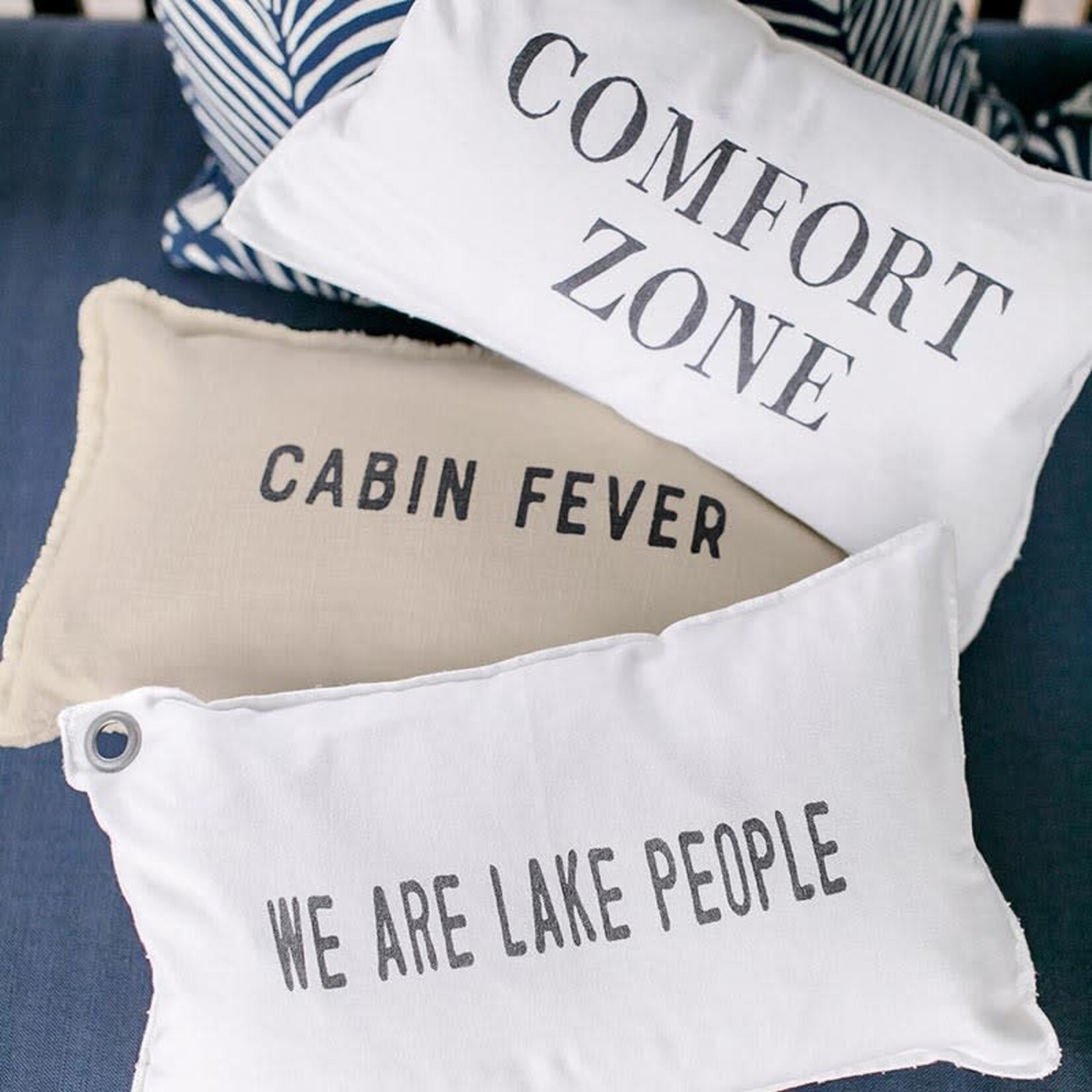 Face To Face Lumbar Pillow, 12x22
