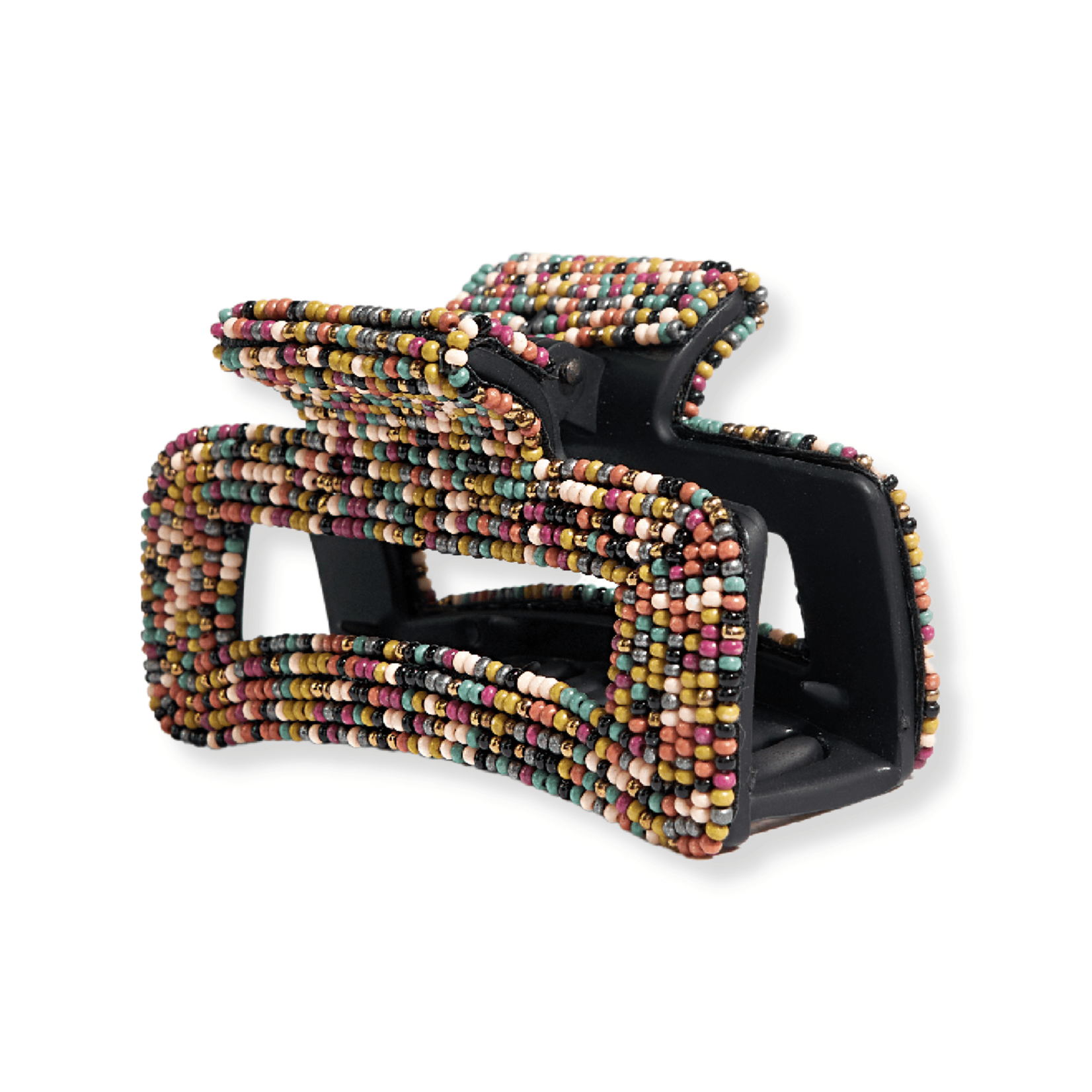 Ink + Alloy Confetti Beaded Hair Claw Clip