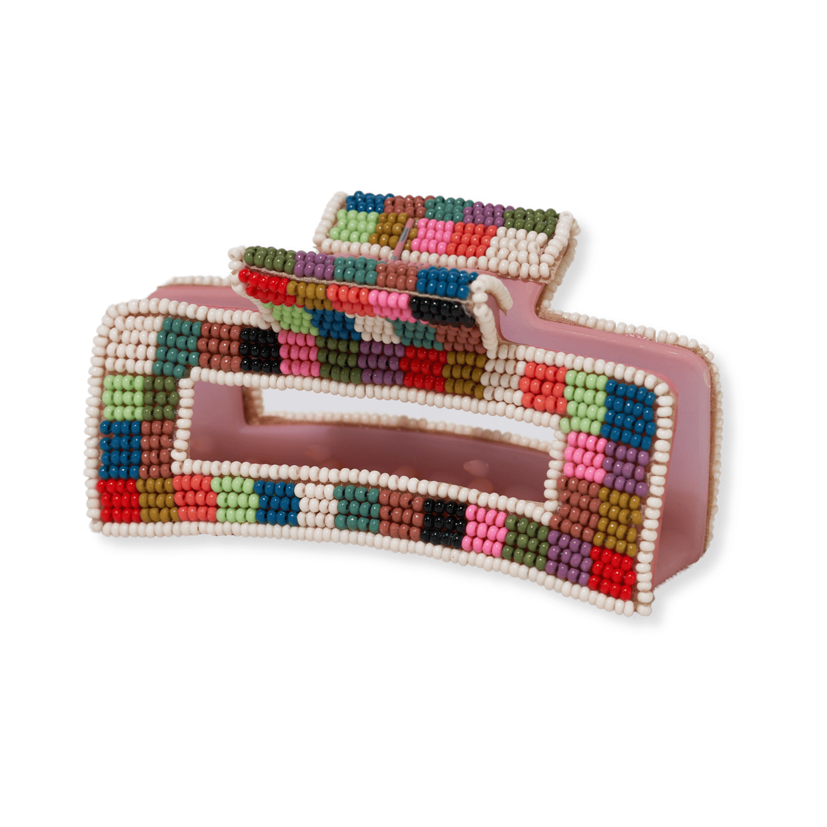 Ink + Alloy Confetti Beaded Hair Claw Clip