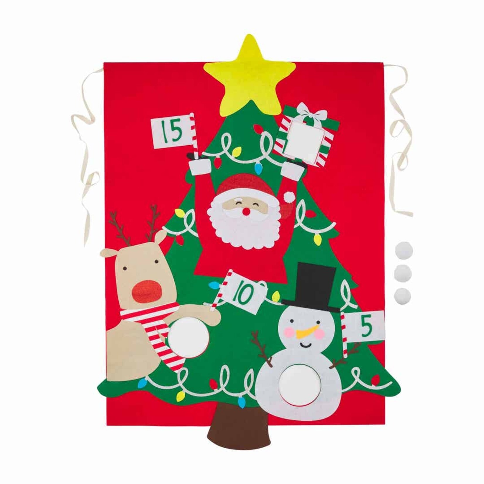 Mudpie Christmas Snowball Toss Game Set