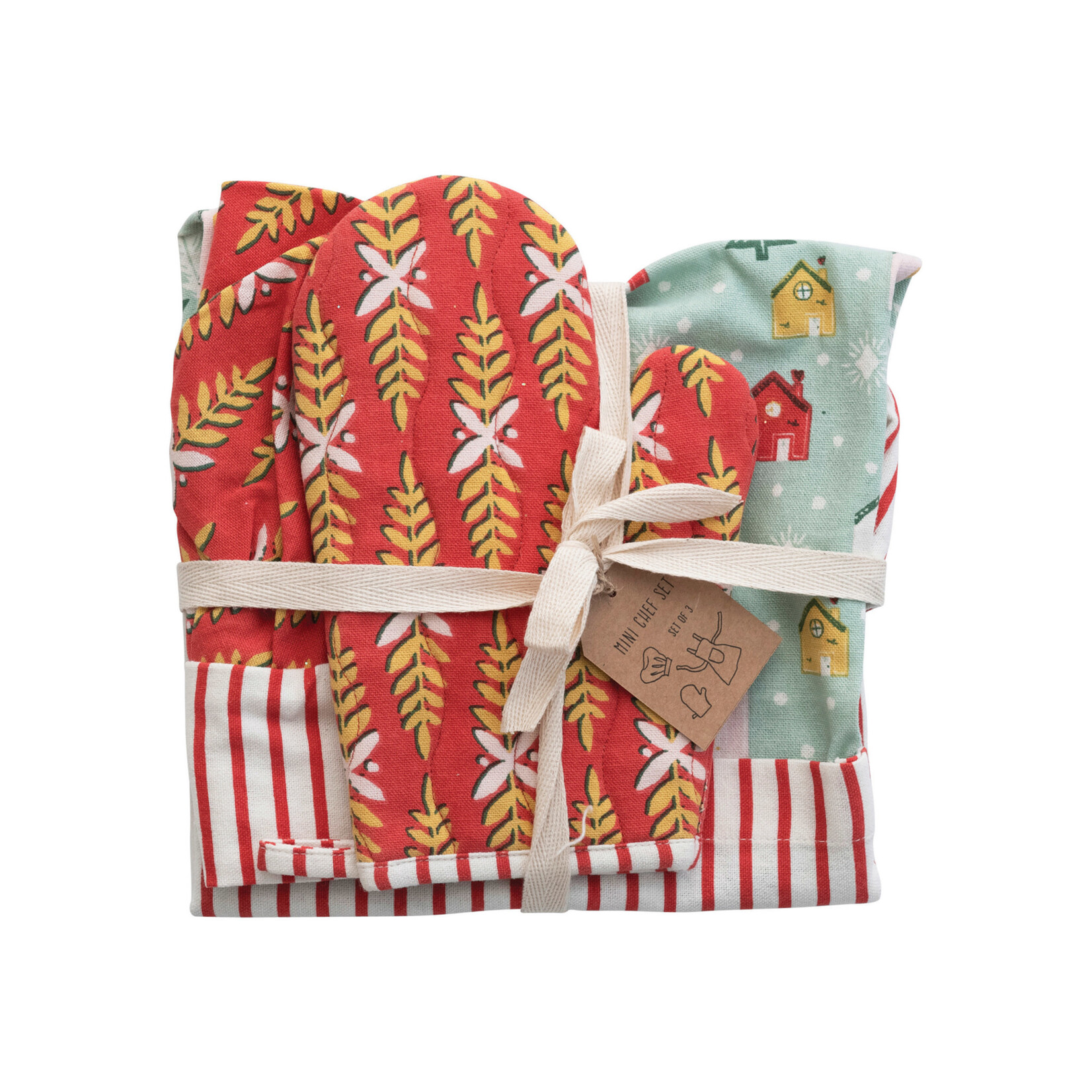 Child Apron, Chef Hat & Hot Mitt Set