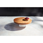 Mudpie Wood Marble Reversible Pedestal
