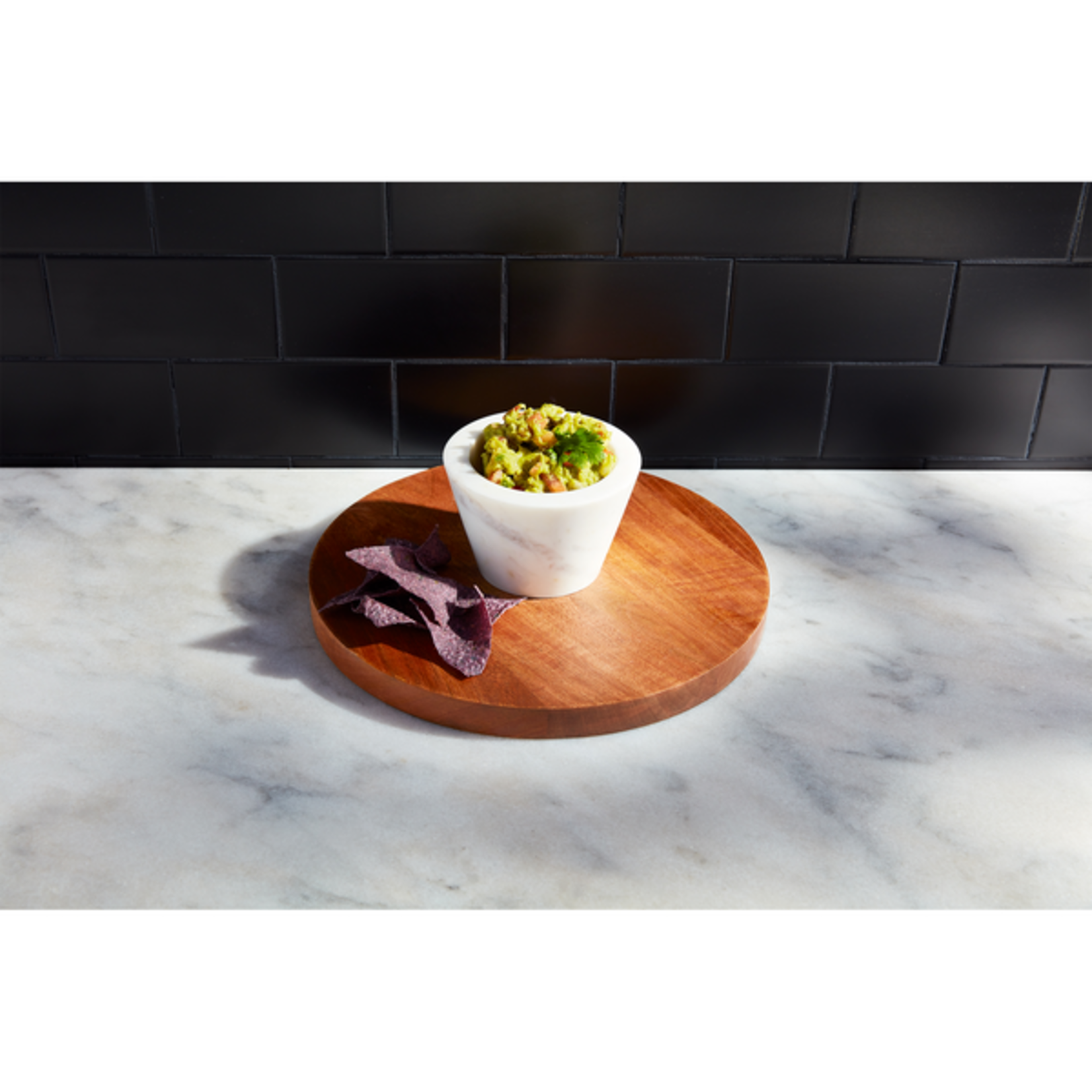 Mudpie Wood Marble Reversible Pedestal
