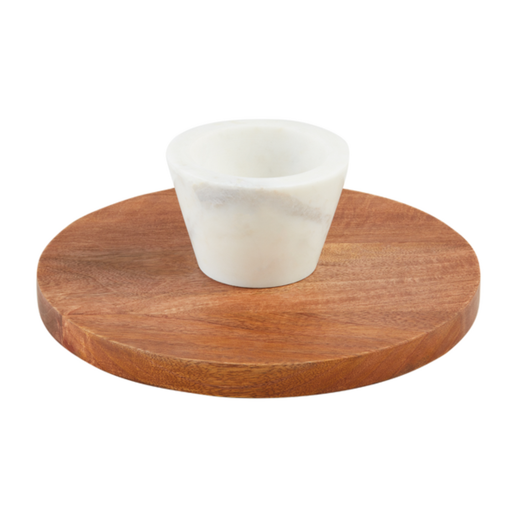 Mudpie Wood Marble Reversible Pedestal
