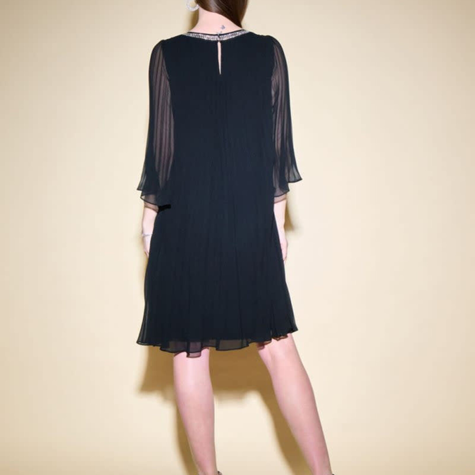 Joseph Ribkoff Pleated Chiffon Dress