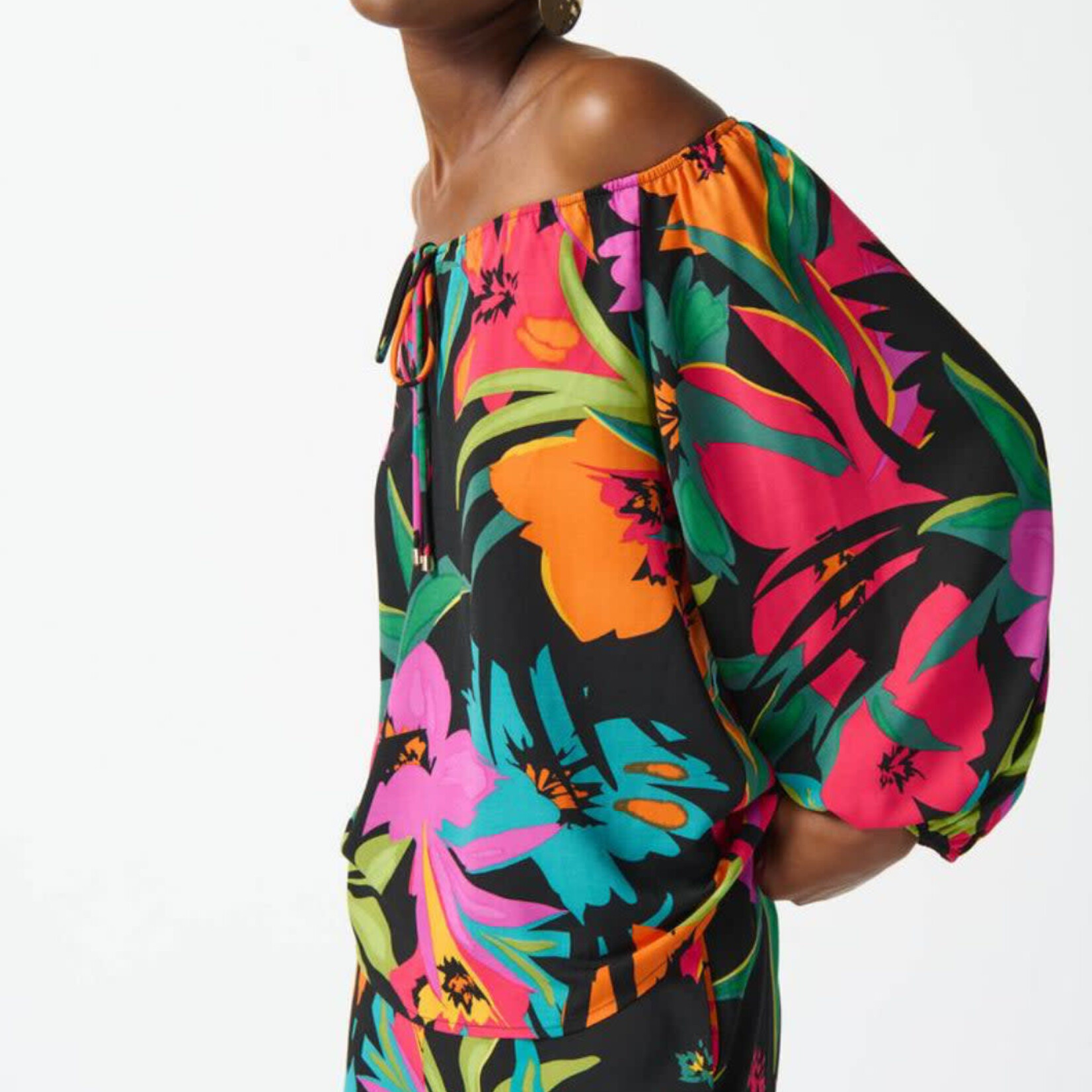 Joseph Ribkoff Tropical Print Top