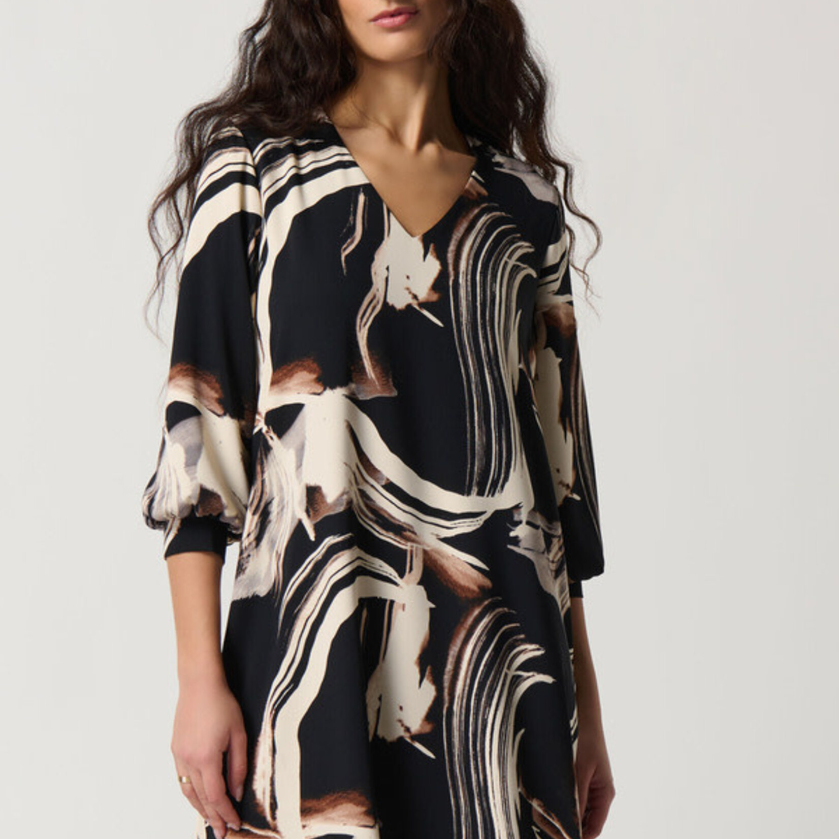Joseph Ribkoff Abstract Print Woven A-Line Dress