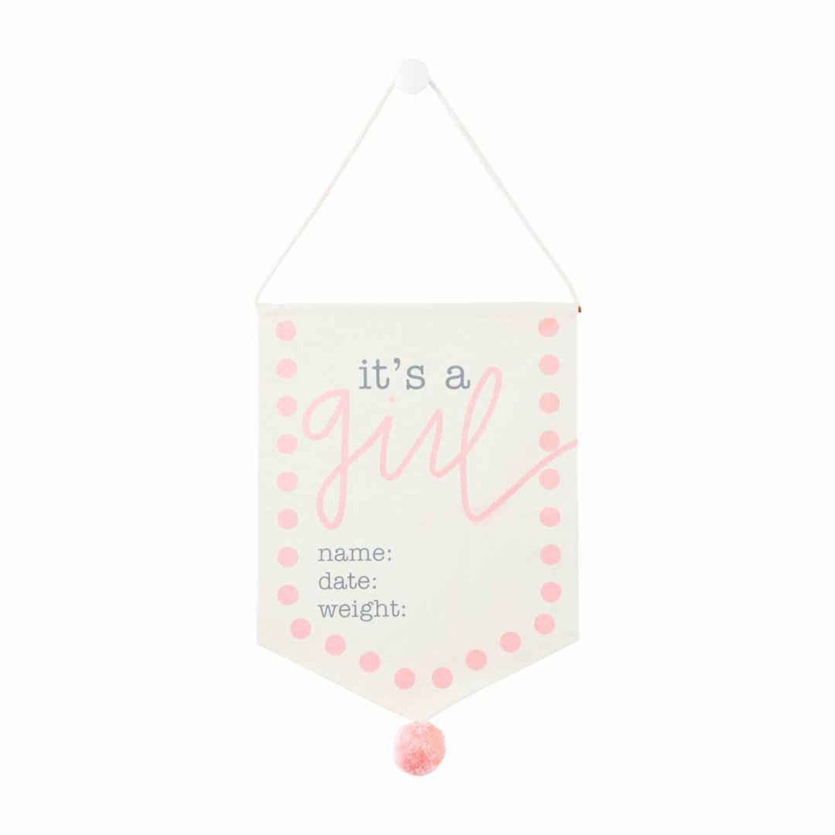 Mudpie New Baby Canvas Sign