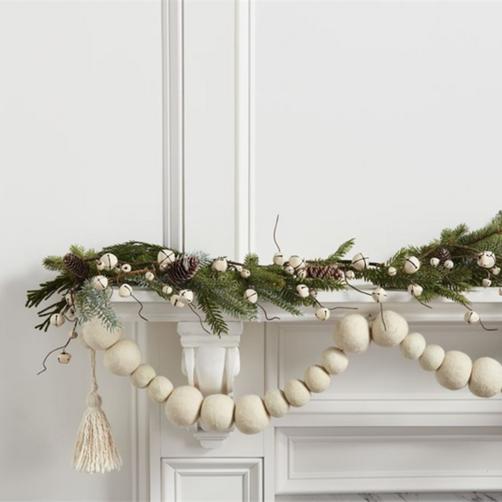 Mudpie Wool Felt Pom Tassel Garland