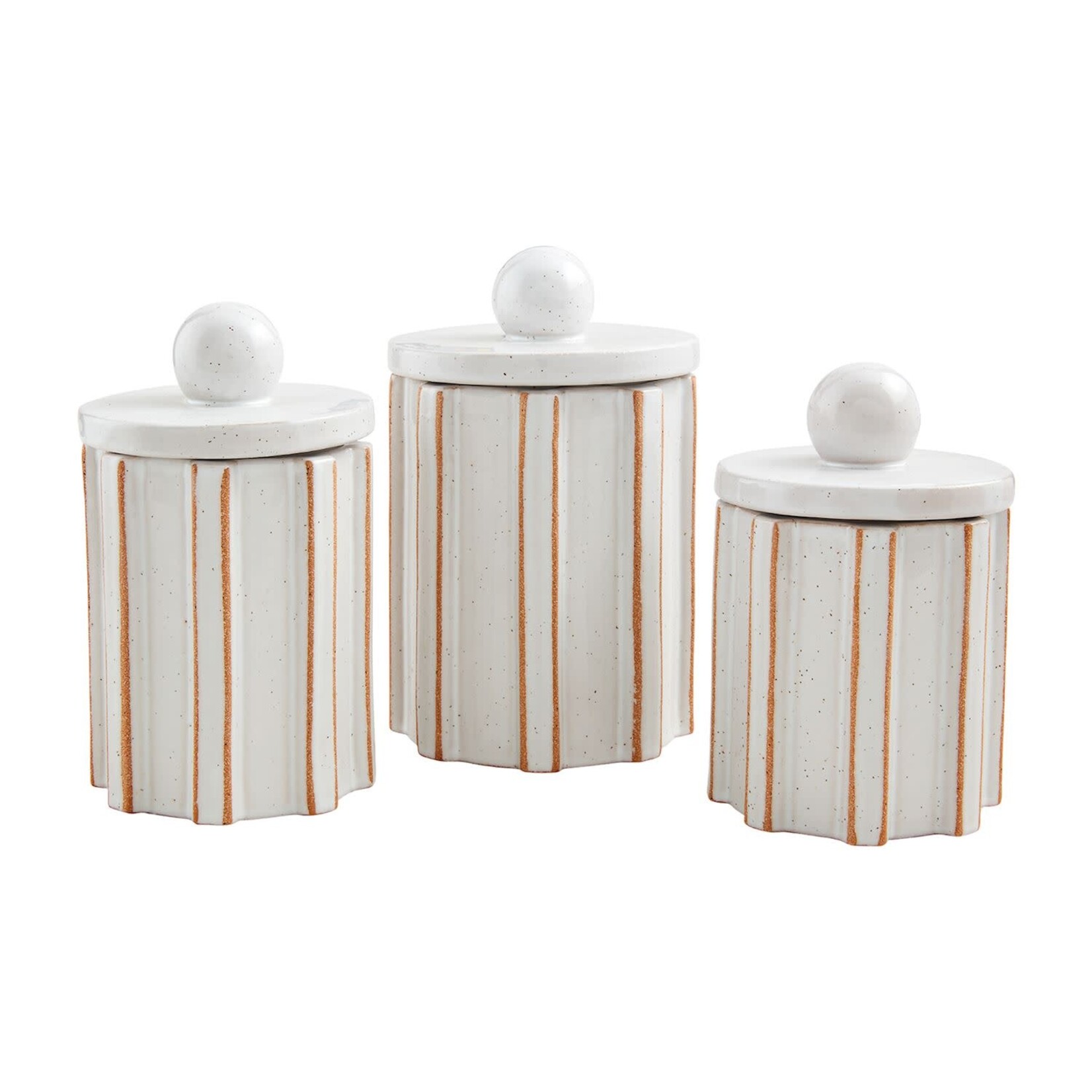 Mudpie Grooved Terracotta Canister