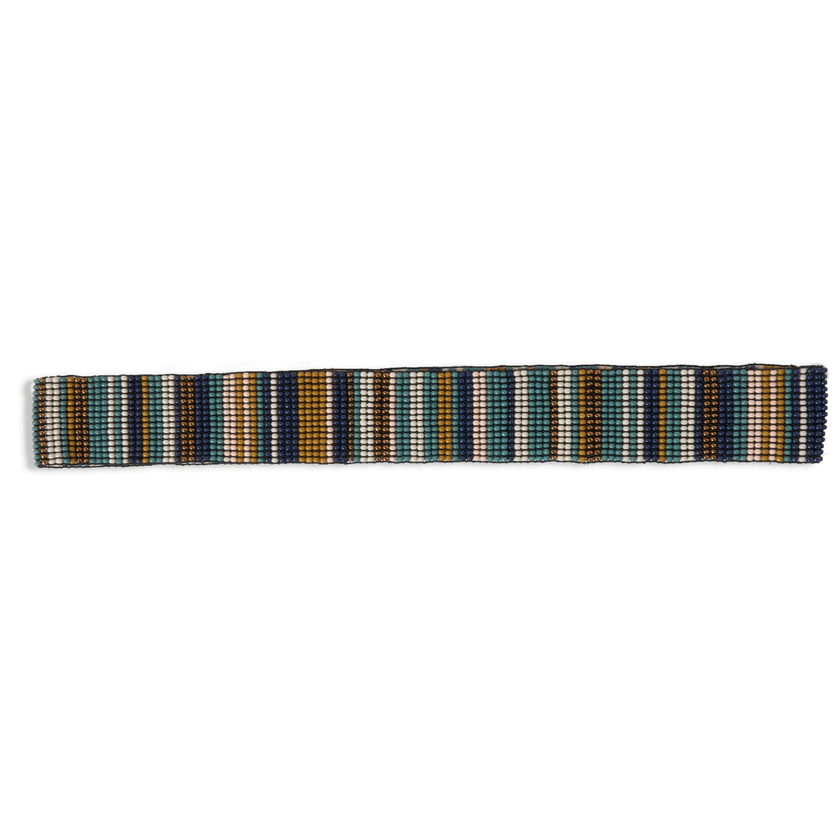 Ink + Alloy Ryan Striped Beaded Stretch Hat Band