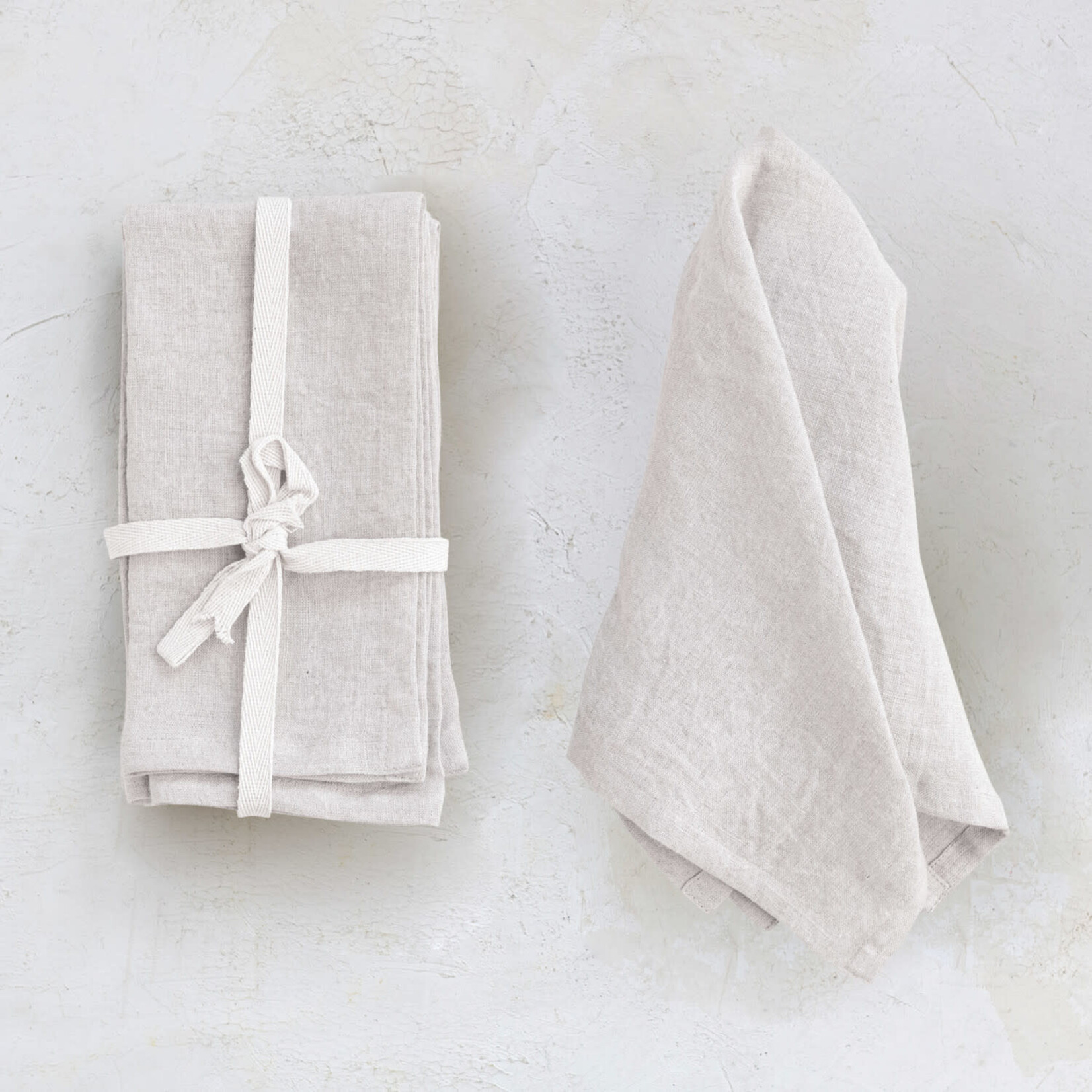 18" Square Stonewashed Linen Napkin s/4