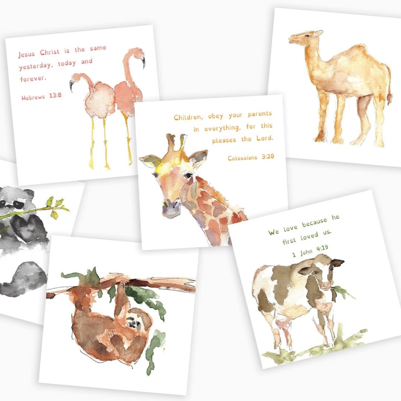 Anne Neilson Children's Scripture Cards + Holder