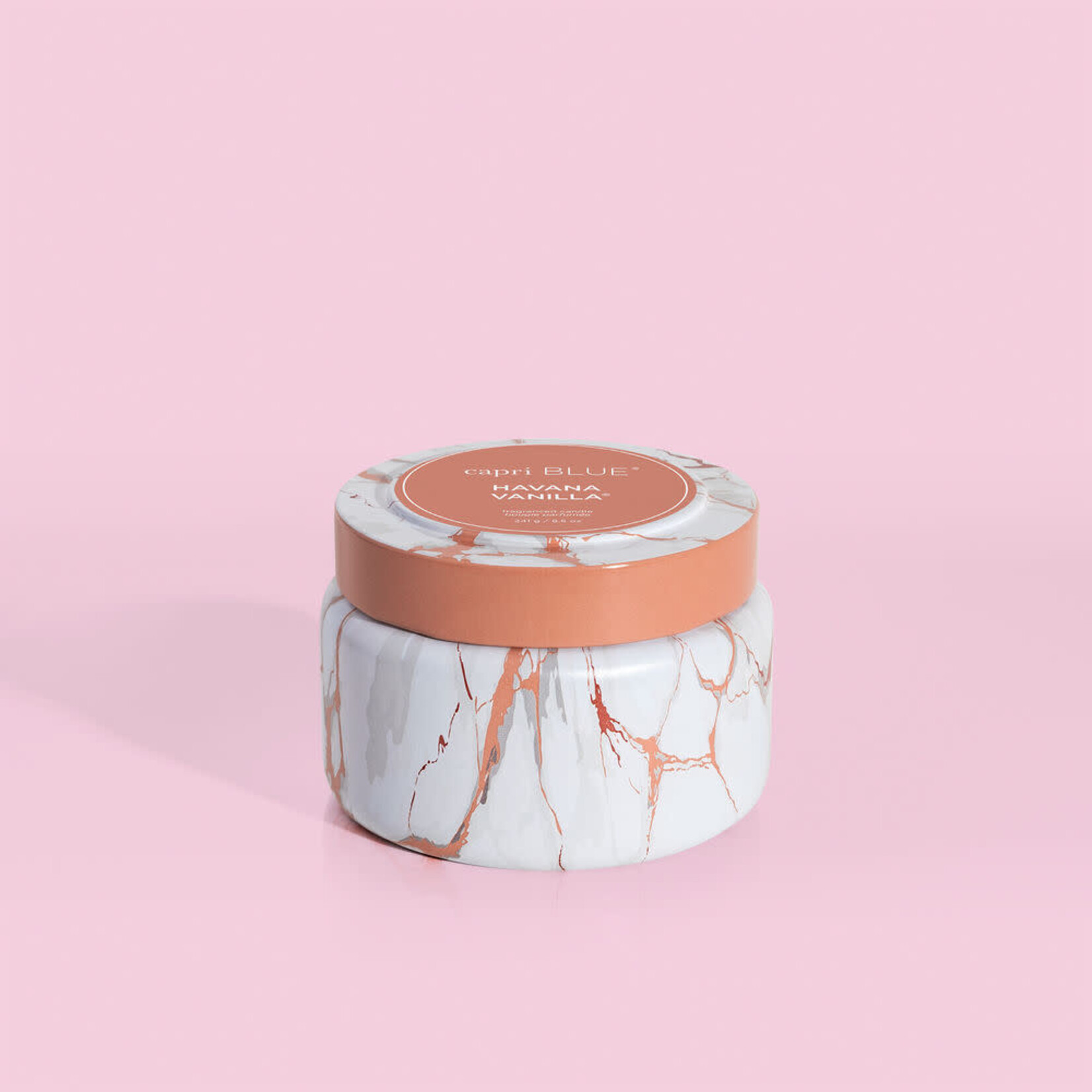 Capri Blue Modern Marble Travel Tin, 8.5 oz