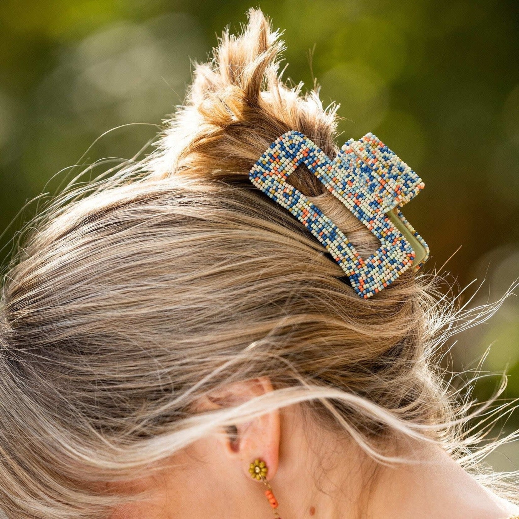 Ink + Alloy Confetti Beaded Hair Claw Clip