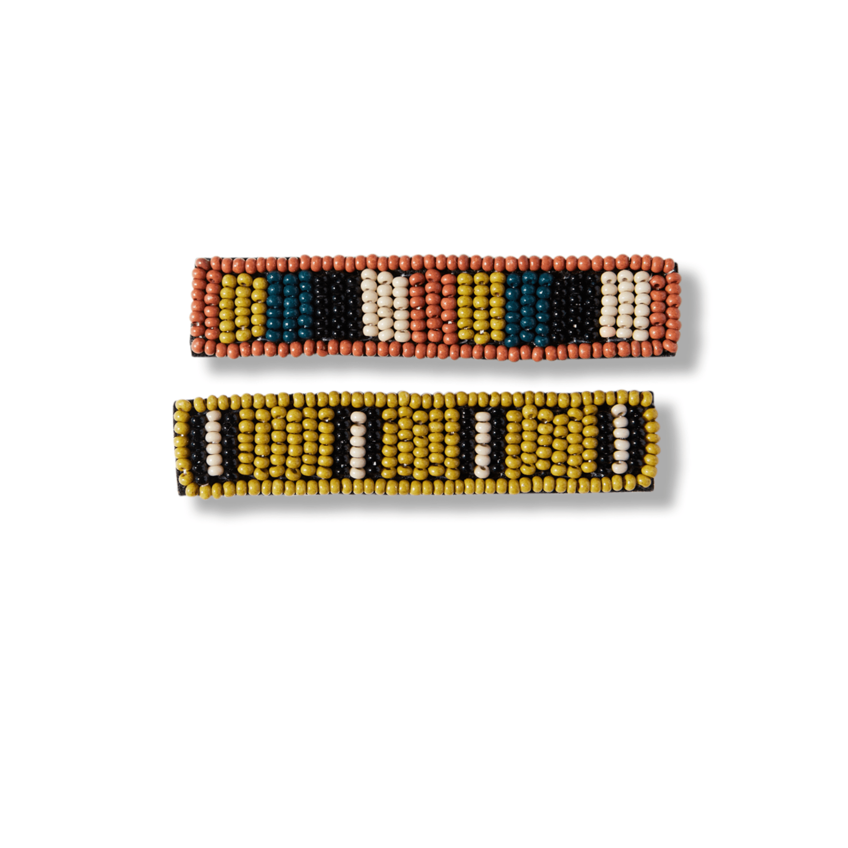 Ink + Alloy Beaded Hair Clip, 2 pack