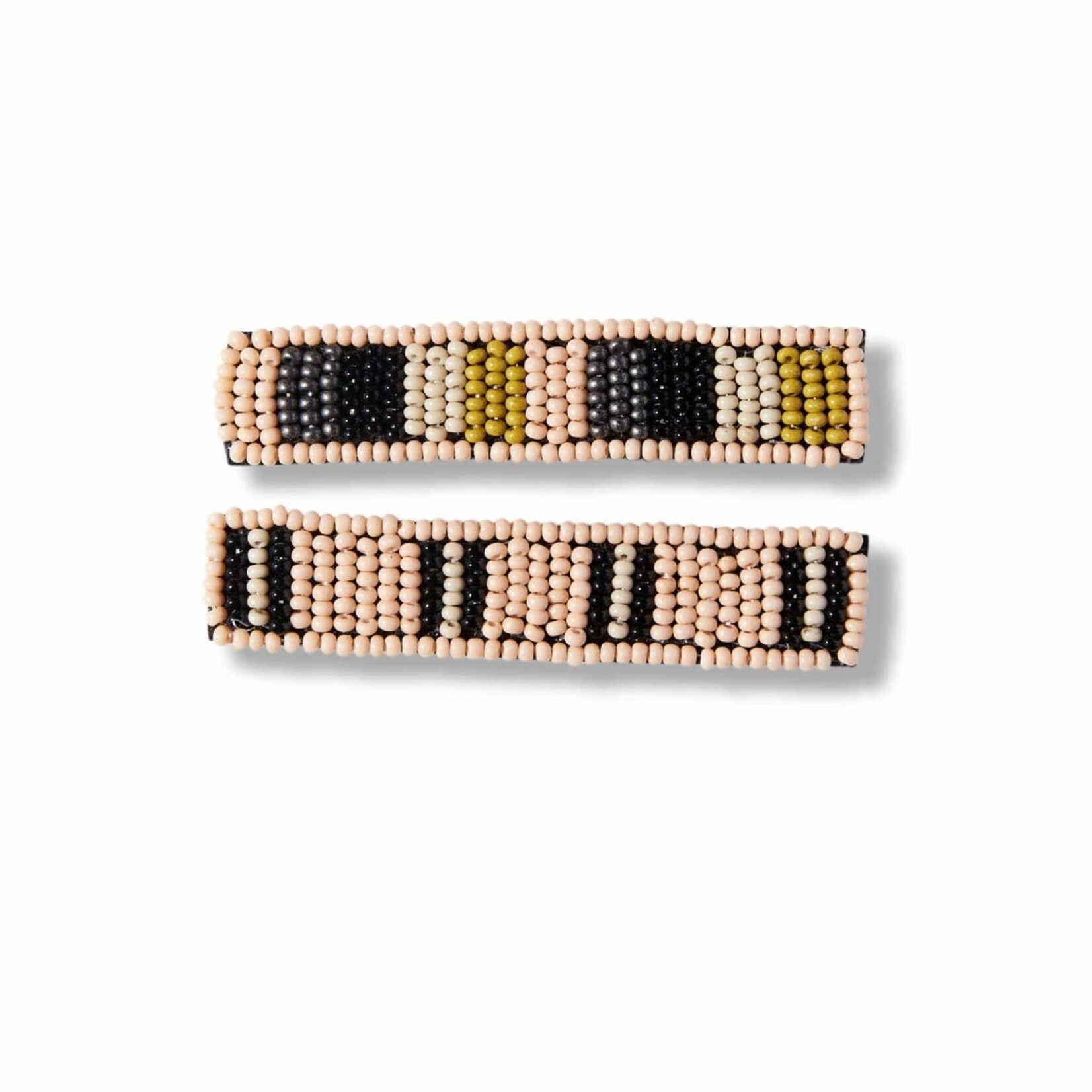 Ink + Alloy Beaded Hair Clip, 2 pack