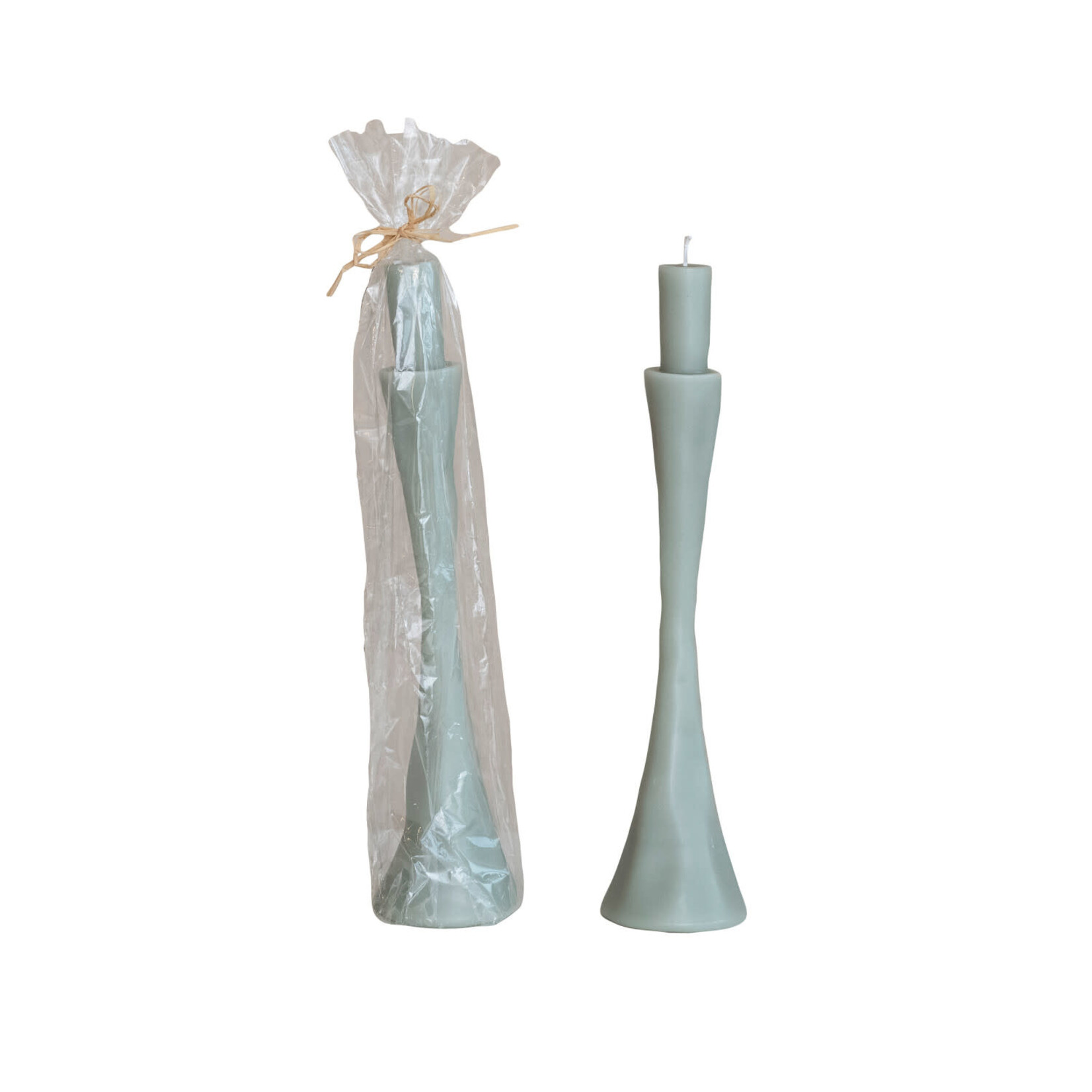 Unscented Taper Holder Shaped Candle 12in