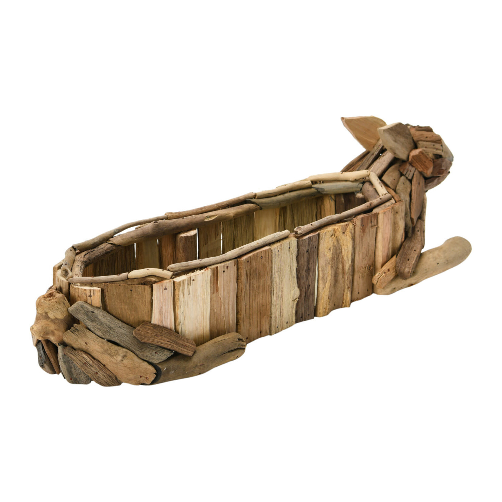 Handmade Driftwood Rabbit Planter