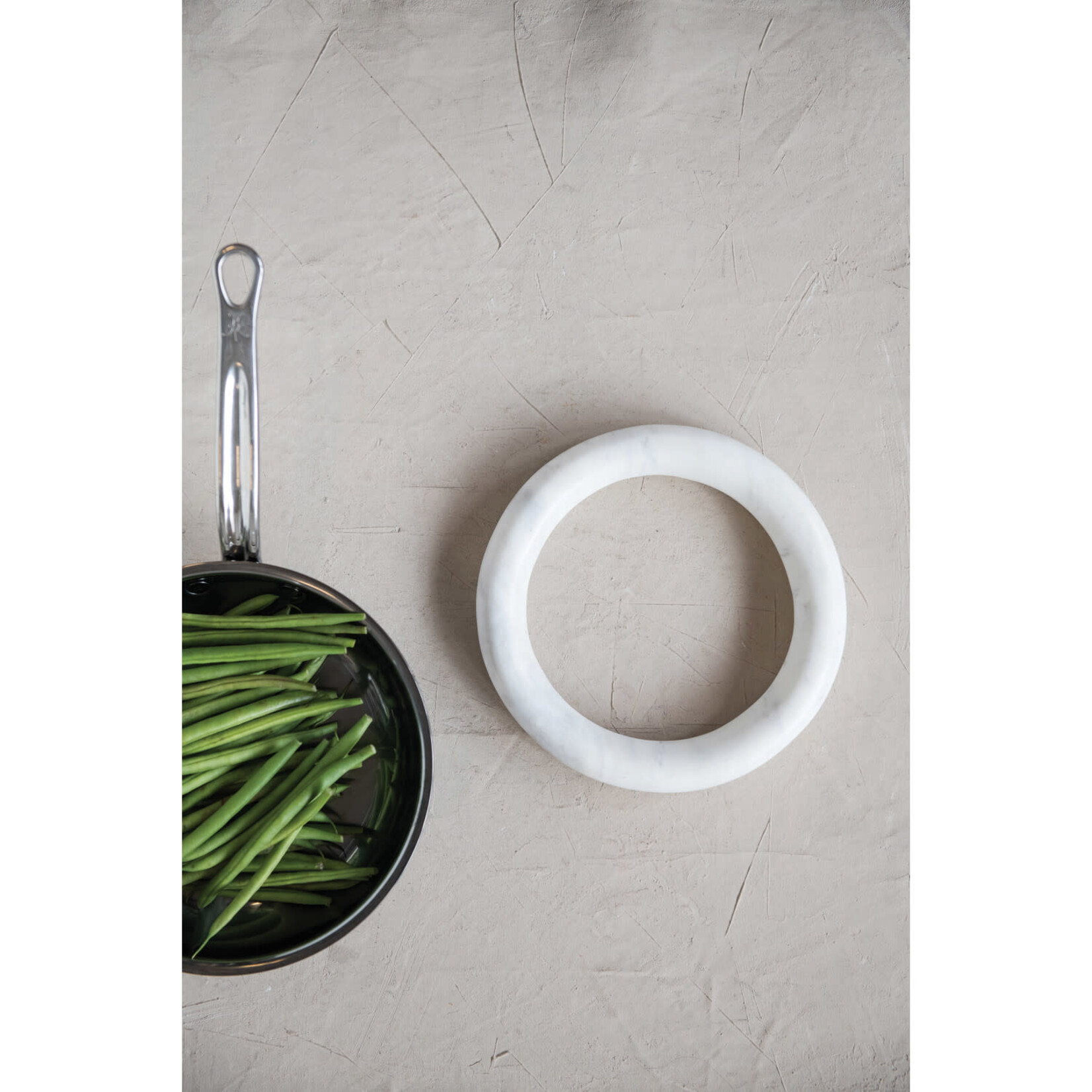 Round Marble Trivet Small