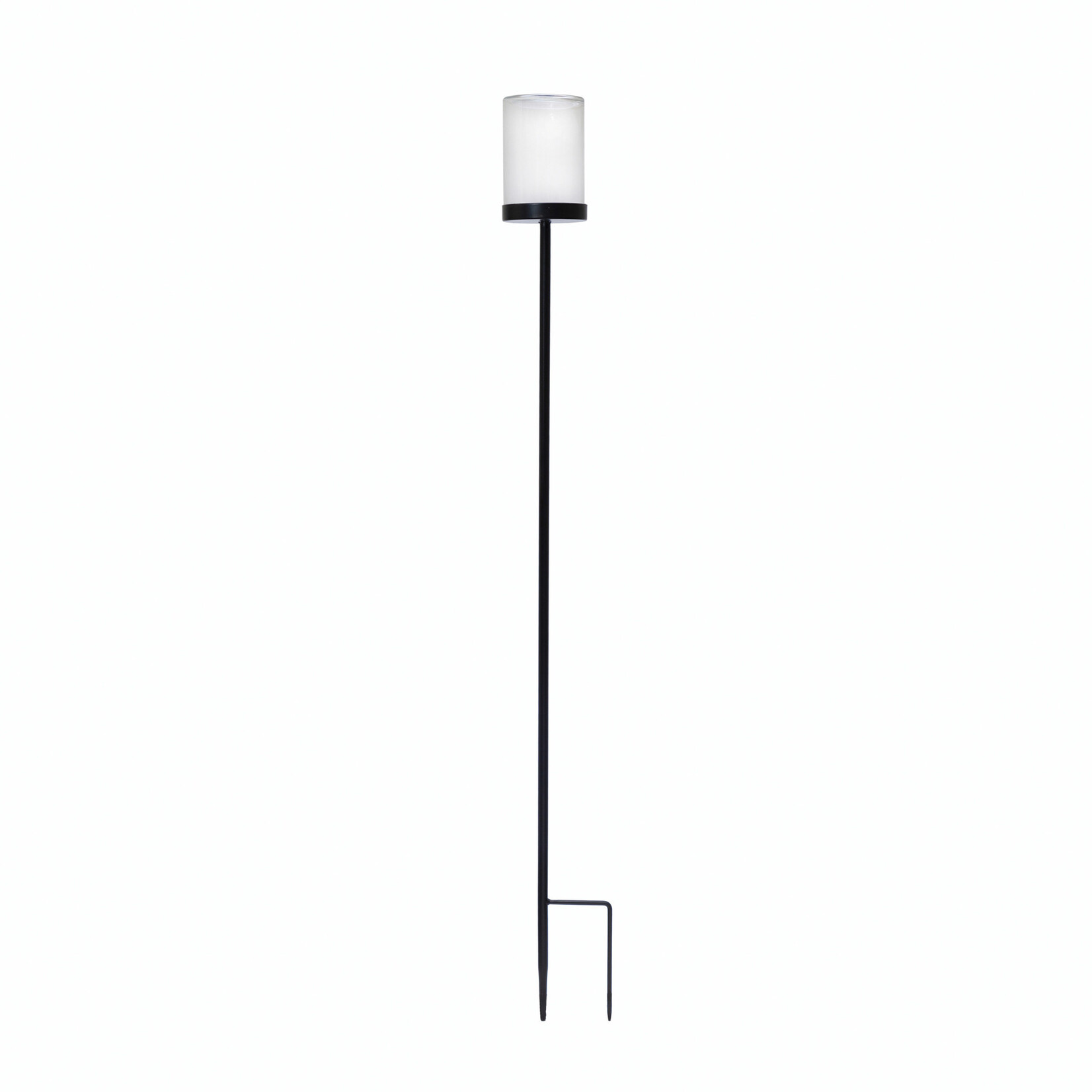Yard Stake Candle Holder + Glass Hurricane