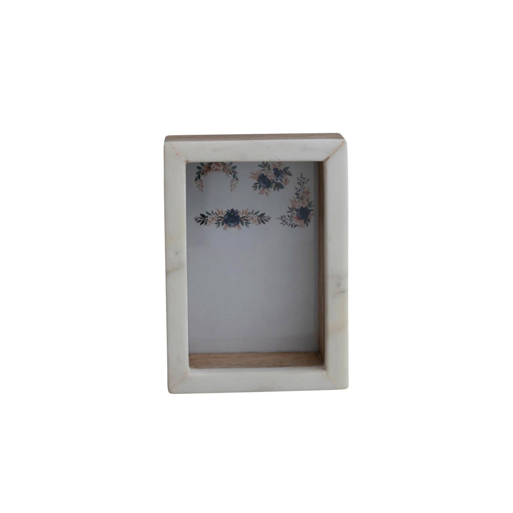 Marble + Wood Deep Frame 4x6
