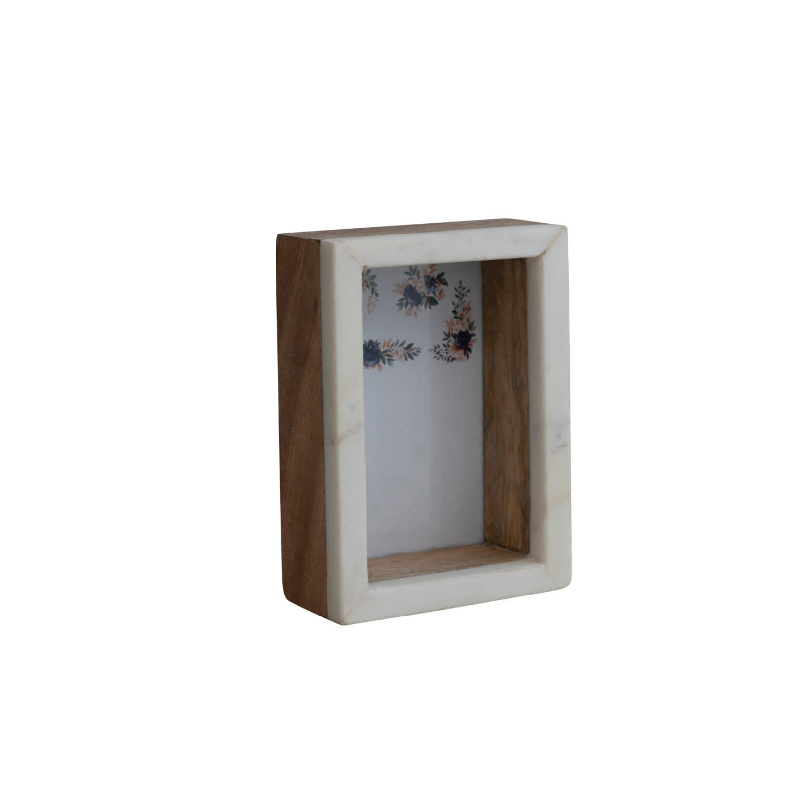 Marble + Wood Deep Frame 4x6