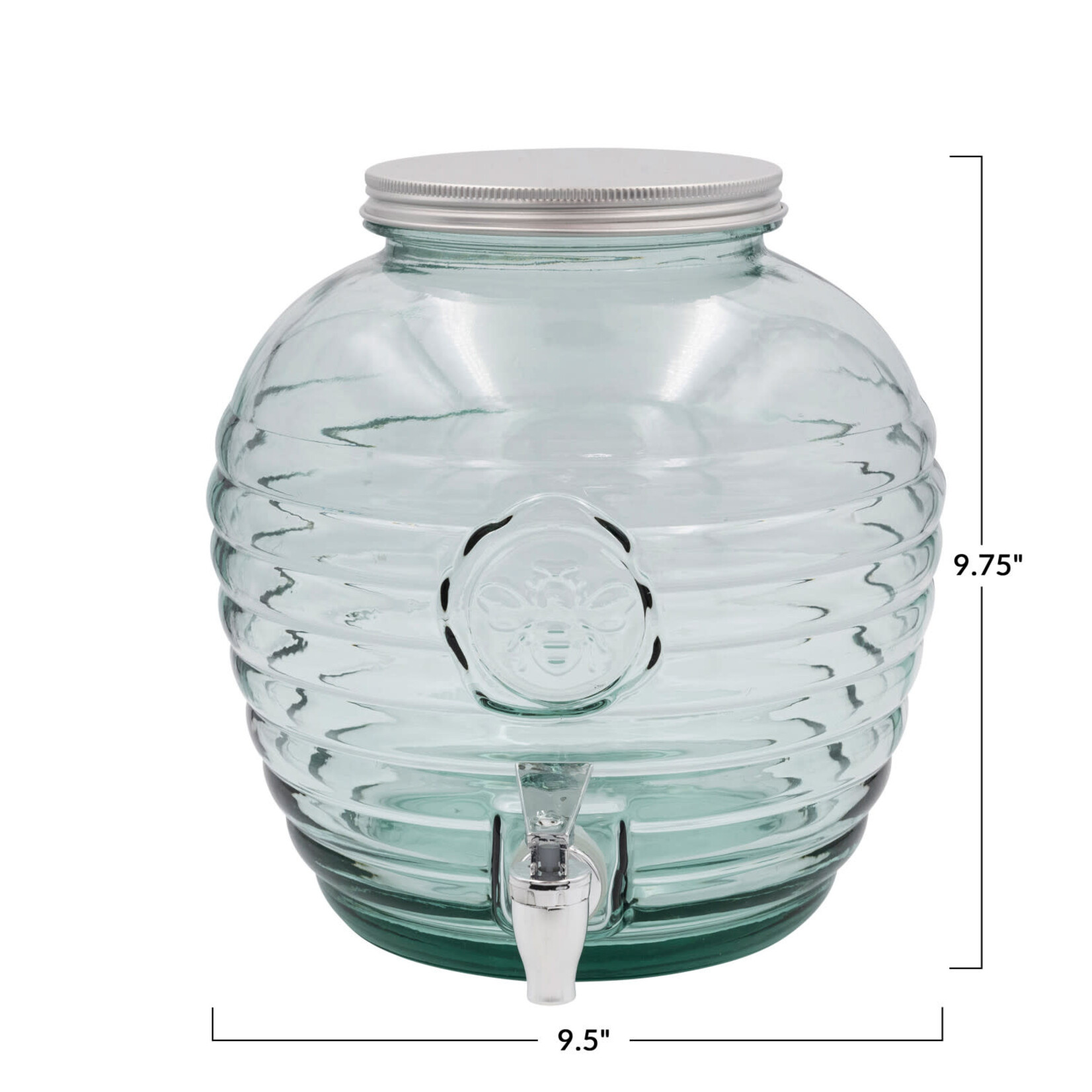 Glass Beverage Dispenser w/ Bee