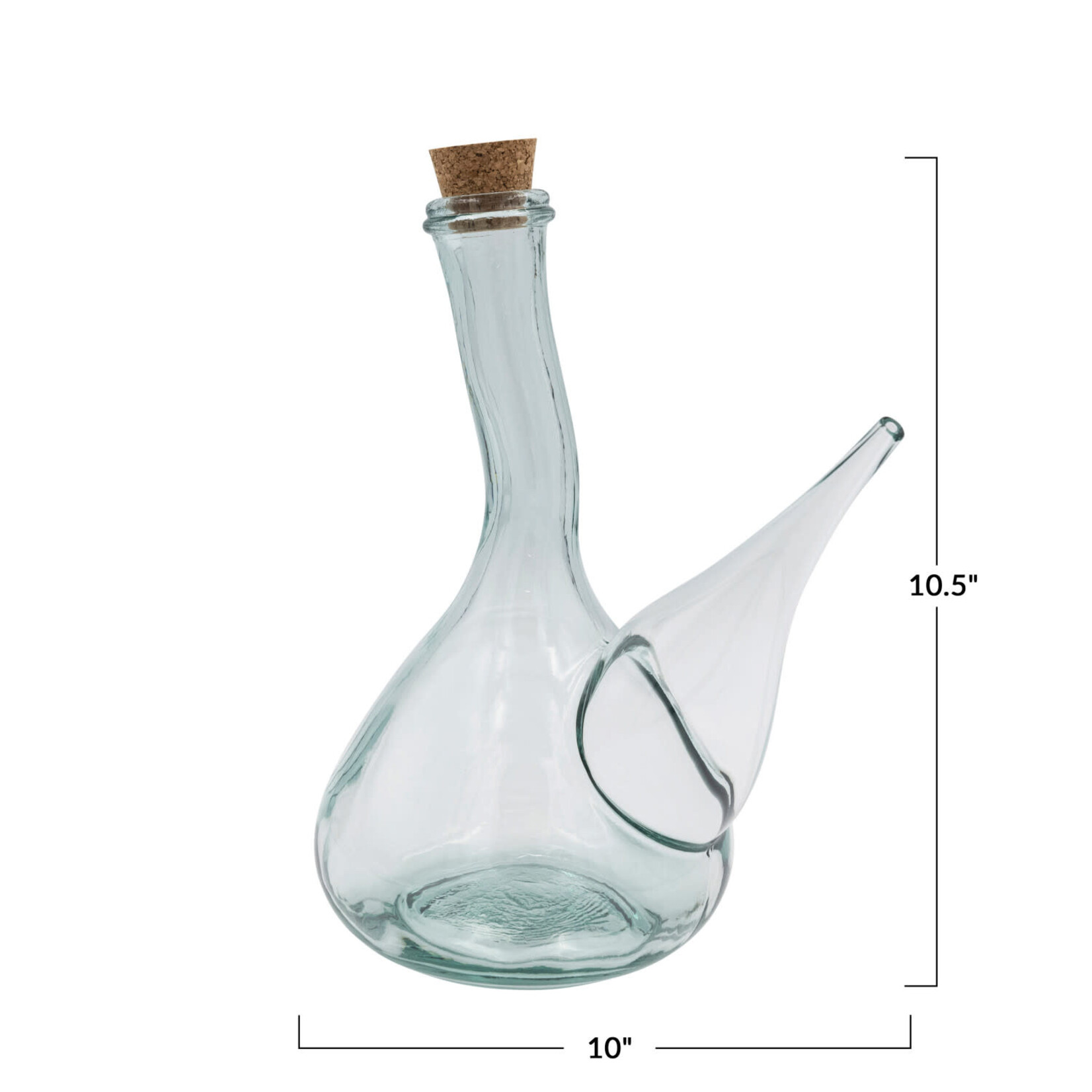 Glass Porron with Cork 1qt