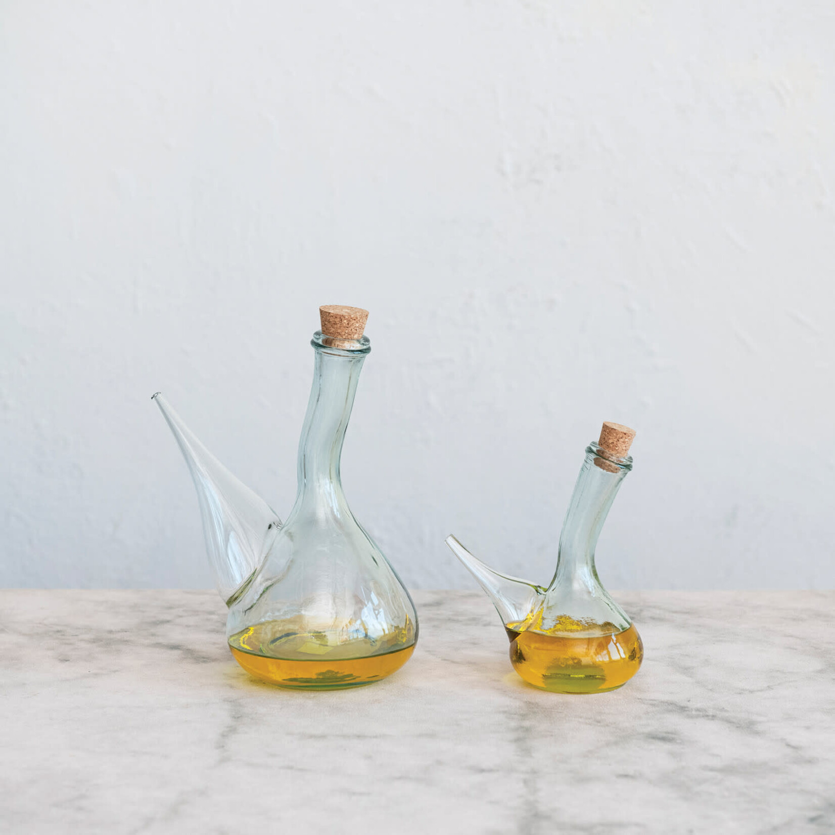 Glass Porron with Cork 1qt