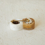 Wood + Marble Double Pinch Pot