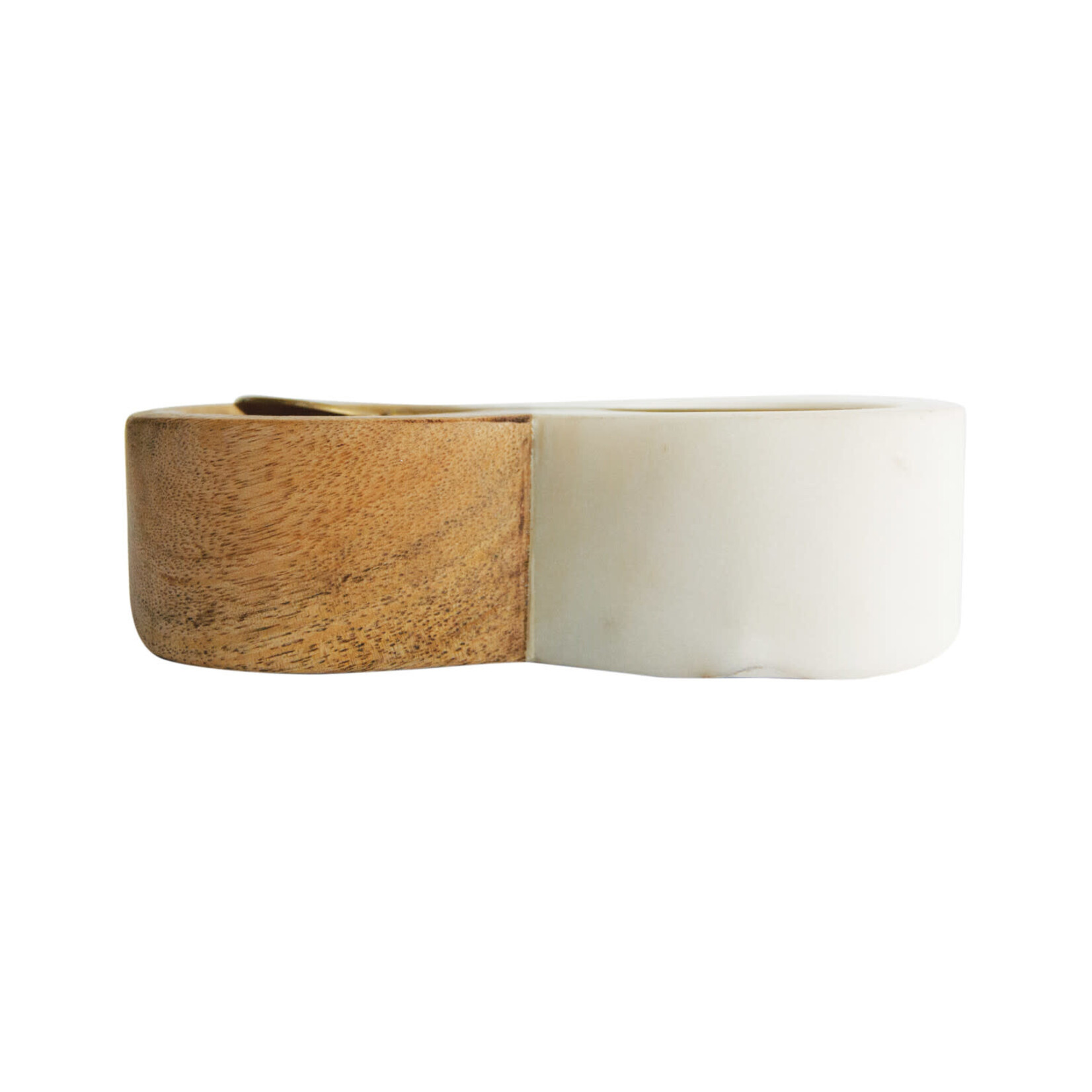 Wood + Marble Double Pinch Pot