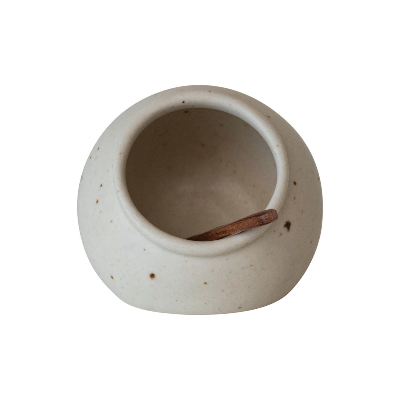 Salt Cellar w/ Wood Spoon