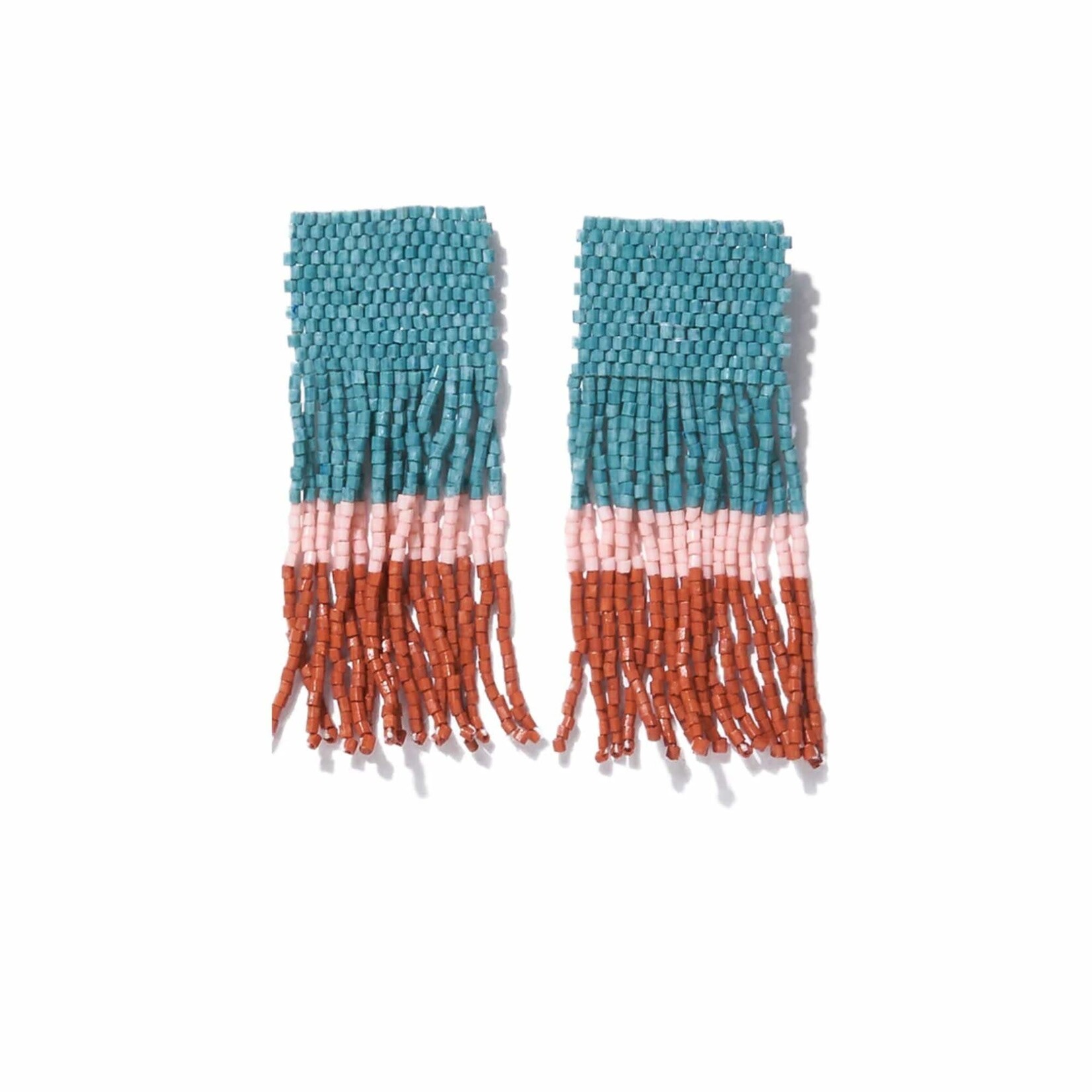 Ink + Alloy Ava ColorBlock Luxe Fringe Earring
