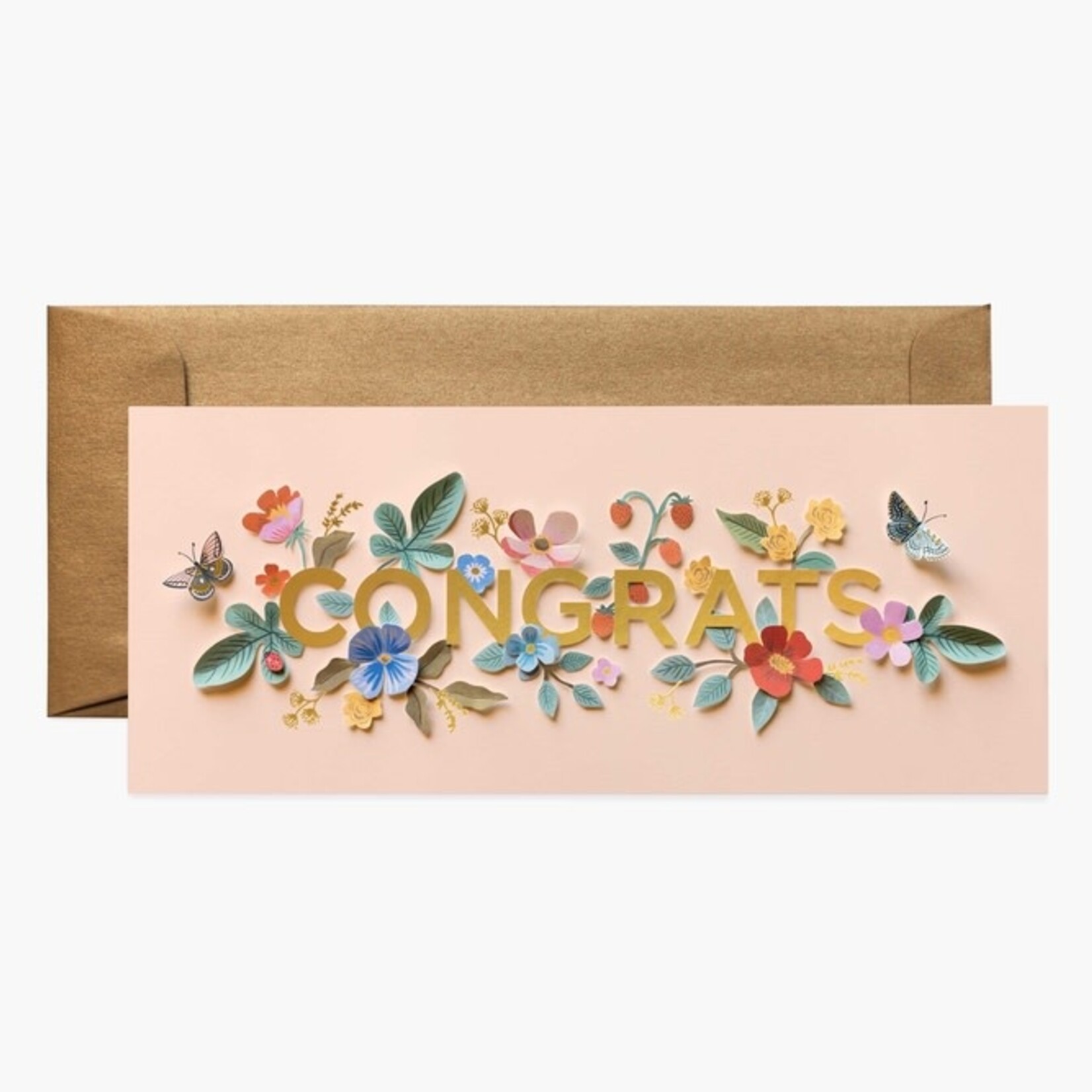 Rifle Paper Co Cut Paper Congrats Card