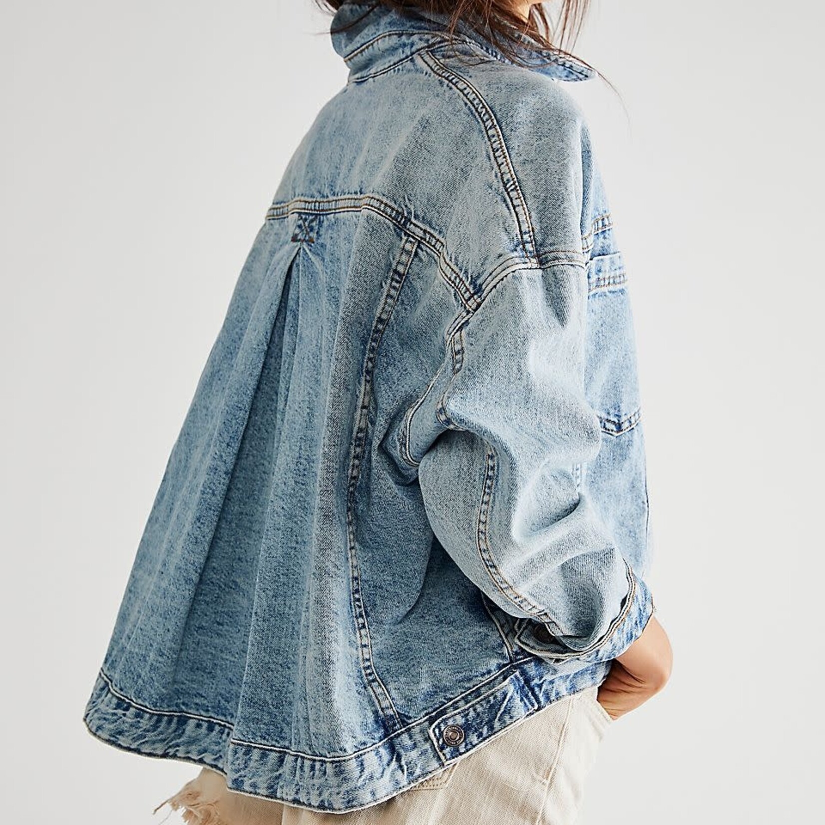 Free People Opal Swing Denim Jacket