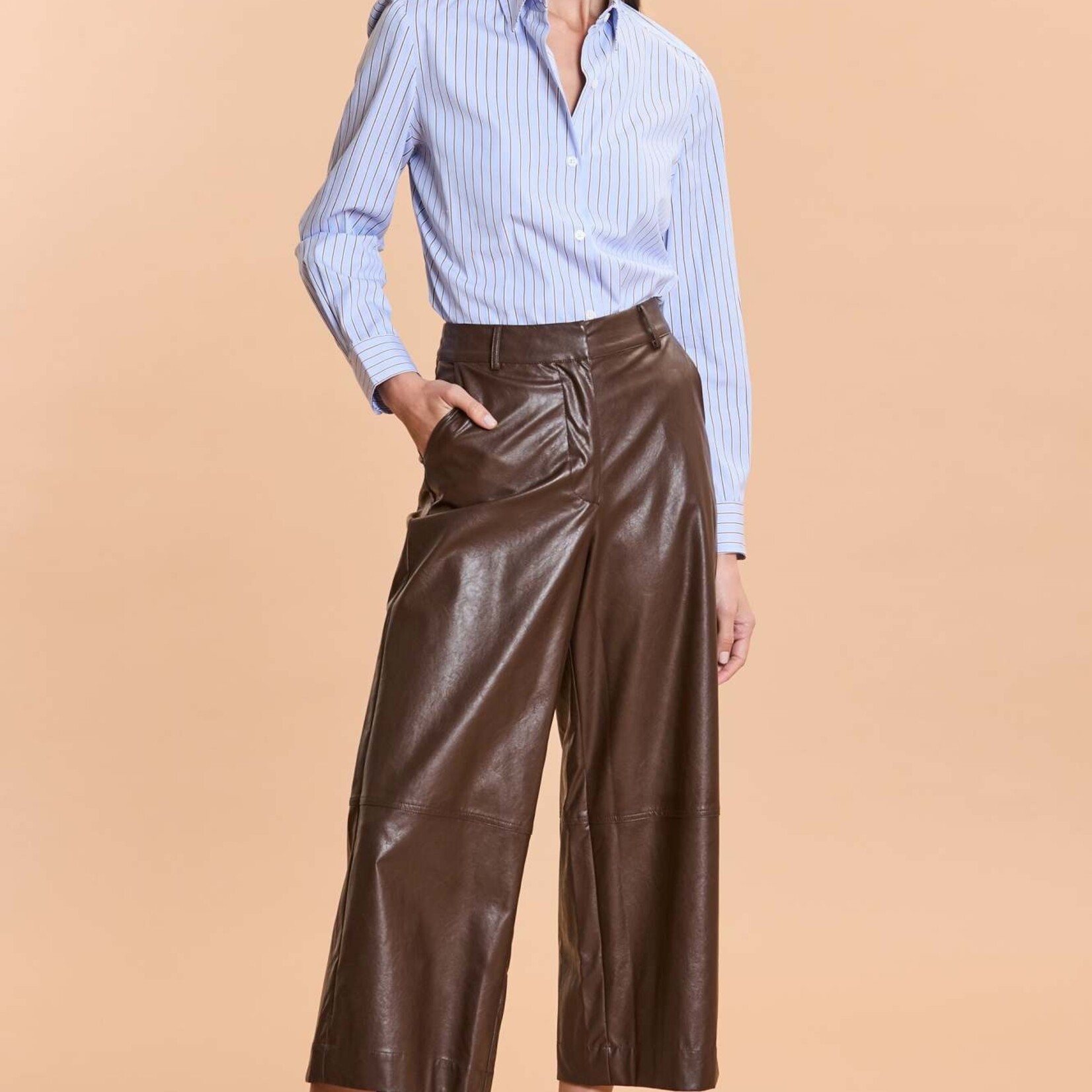 Rebecca Pleather Crop Pant