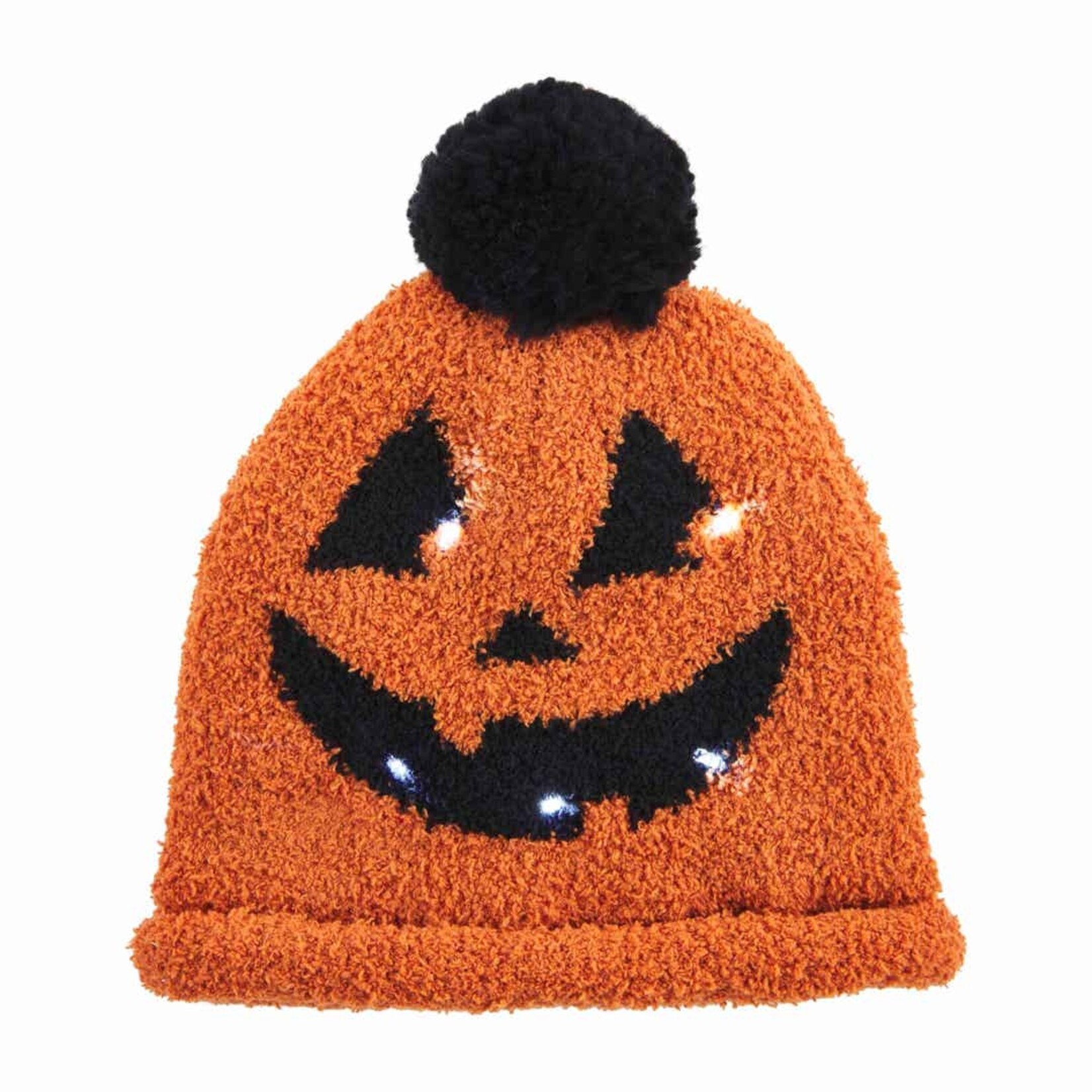 Mudpie Light Up Pumpkin Chenille Hat