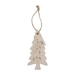 Mudpie Wood Tree Ornament, small