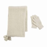 Mudpie Chenille Glove & Scarf Set