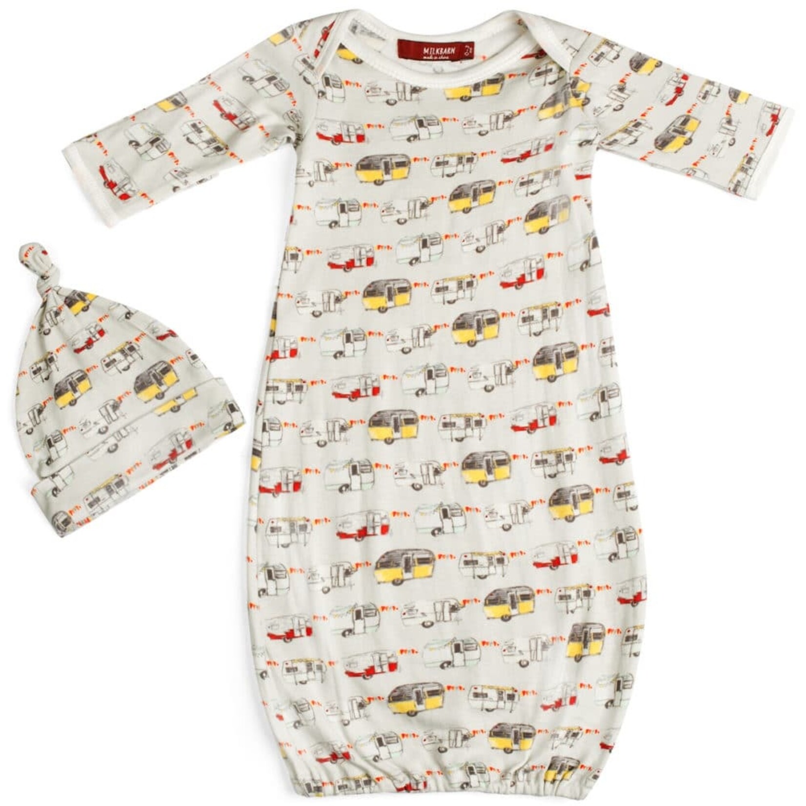 Organic Newborn Gown & Hat