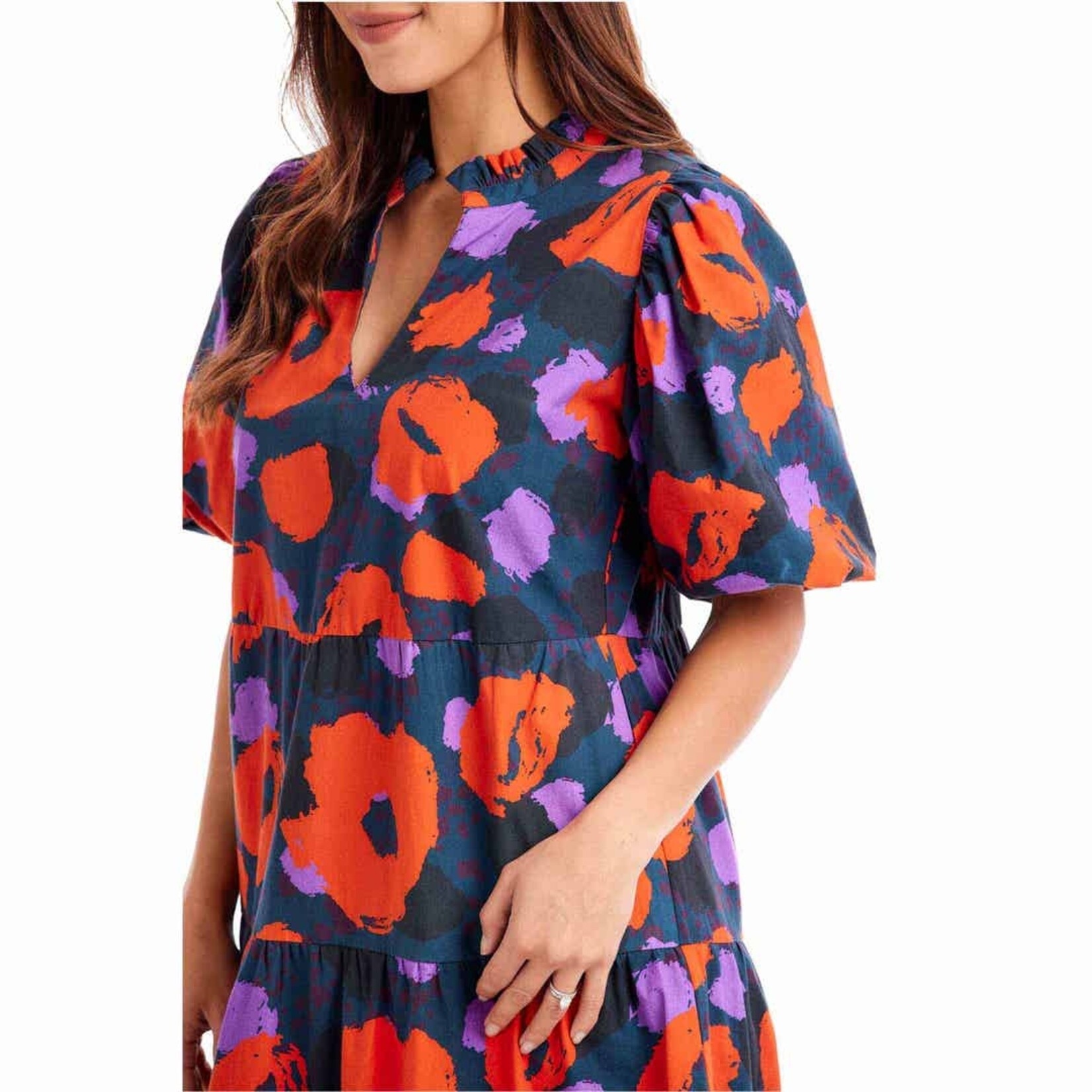 Mudpie Christine Tiered Midi Dress