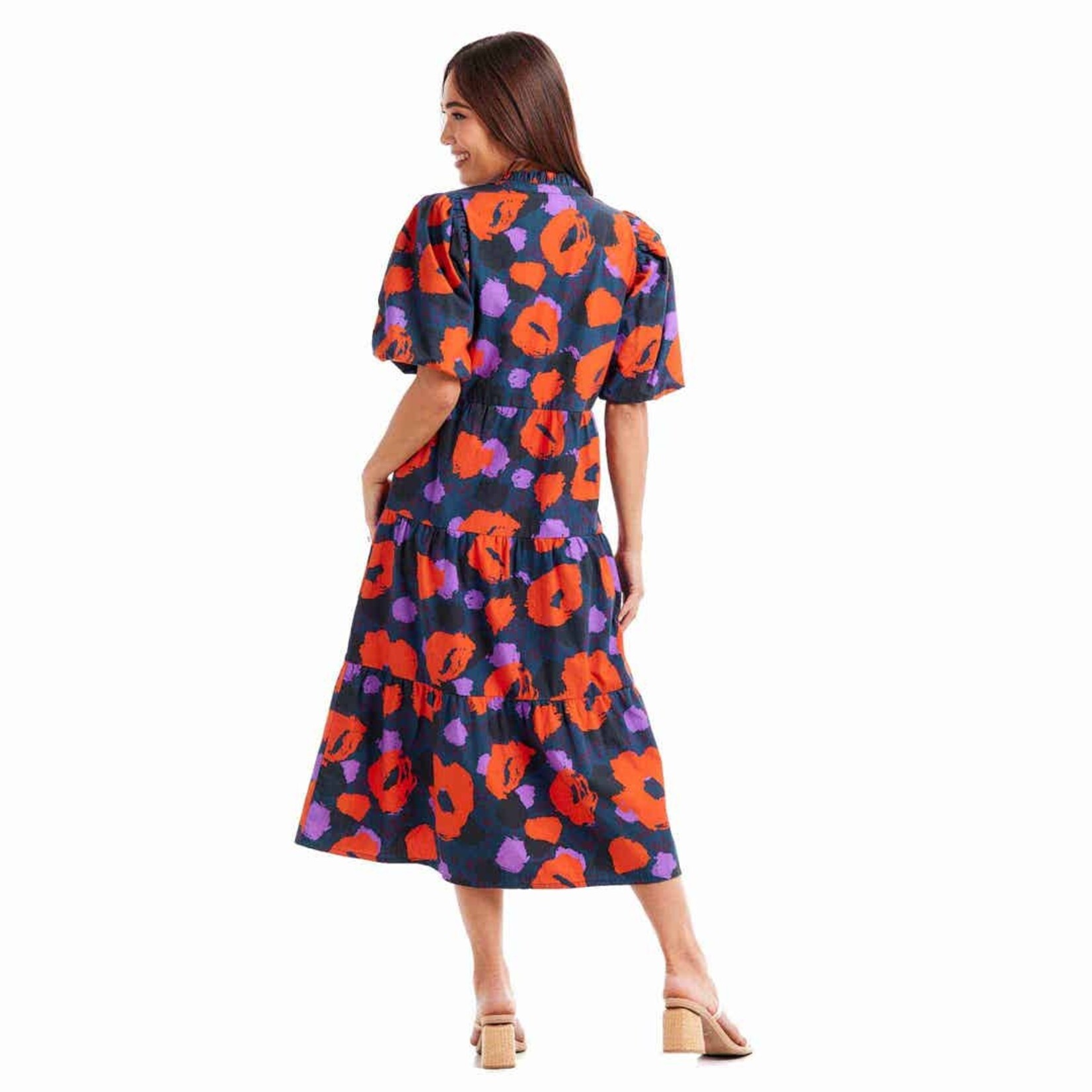 Mudpie Christine Tiered Midi Dress