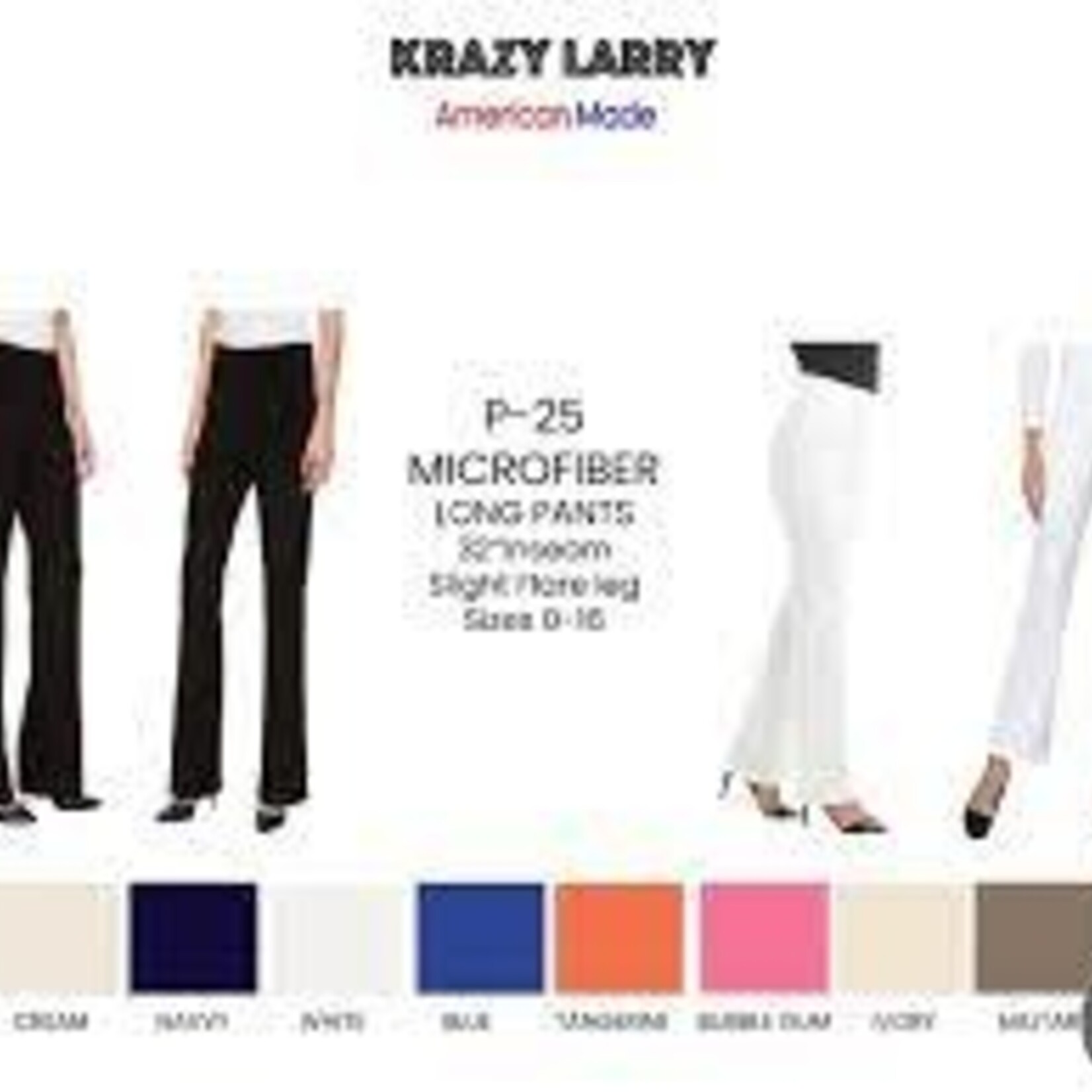 Krazy Larry Pull On Pant Straight Flare